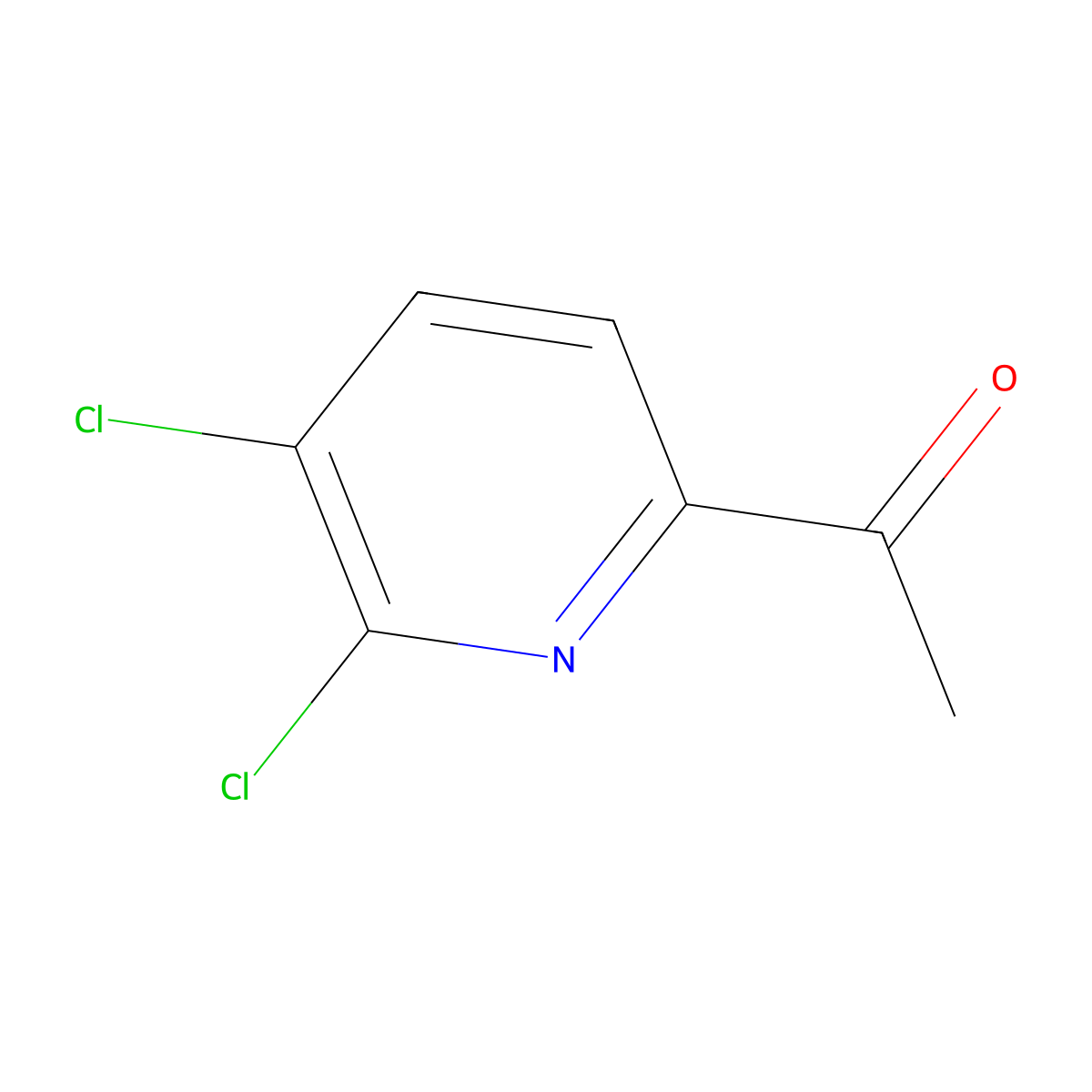 1-(5,6-Dichloropyridin-2-yl)ethanone molecular structure, CAS 1211541-18-2