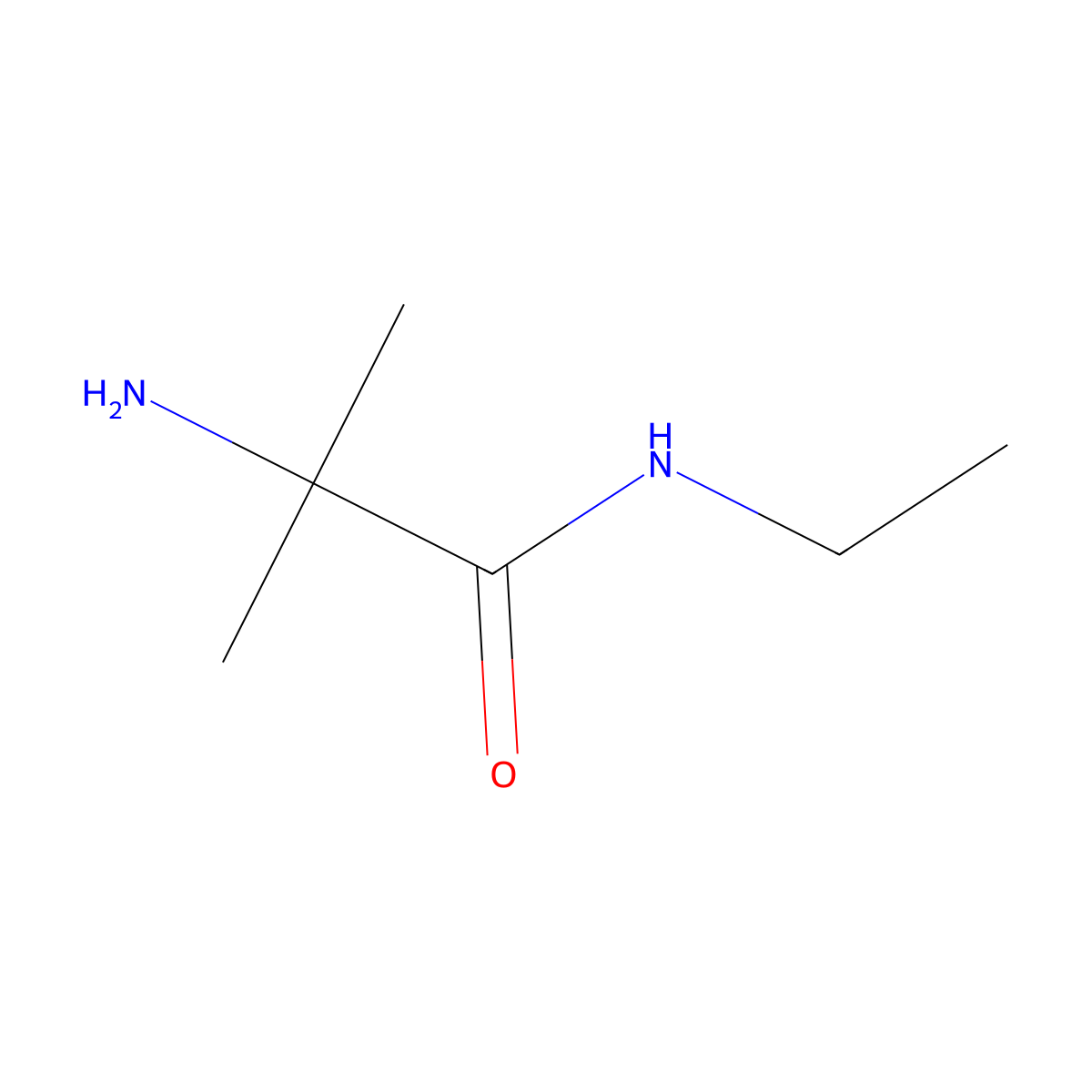 2-amino-N-ethyl-2-methylpropanamide molecular structure, CAS 1211543-32-6