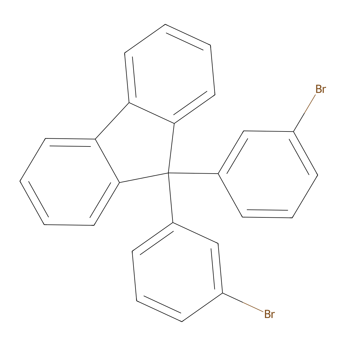 9,9-Bis(3-bromophenyl)-9H-fluorene molecular structure, CAS 1211547-22-6