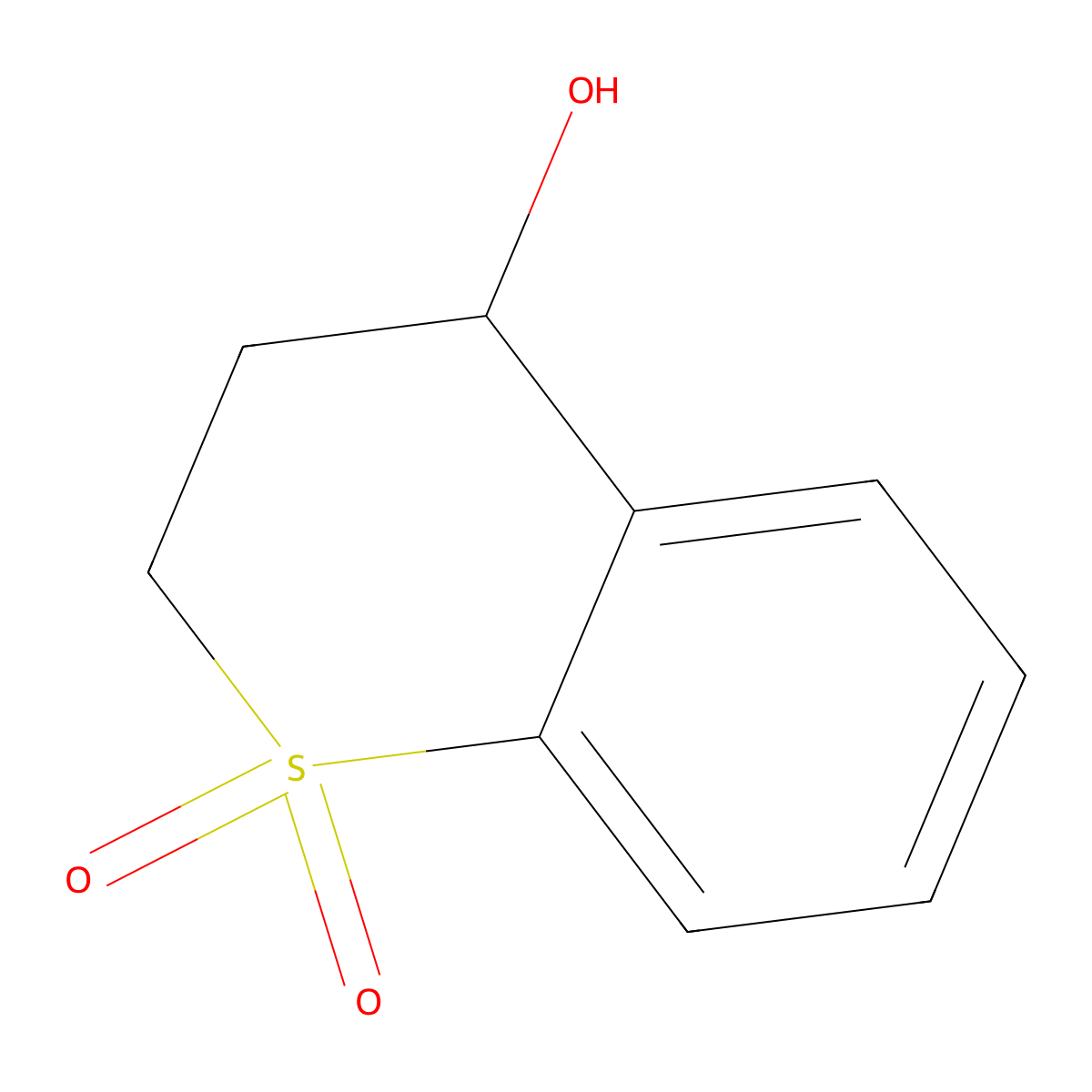 (4S)-4-hydroxy-3,4-dihydro-2H-1lambda6-benzothiopyran-1,1-dione molecular structure, CAS 1211548-70-7
