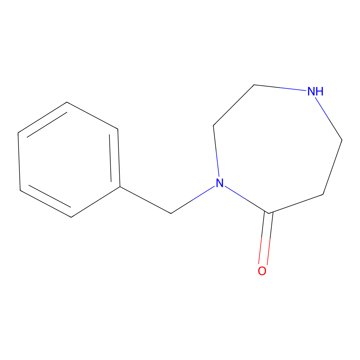 4-Benzyl-1,4-diazepan-5-one molecular structure, CAS 1211569-25-3