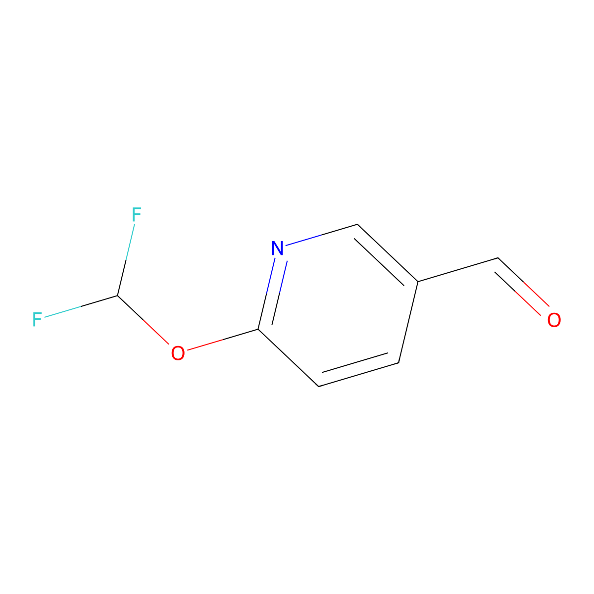 6-(Difluoromethoxy)nicotinaldehyde molecular structure, CAS 1211577-99-9