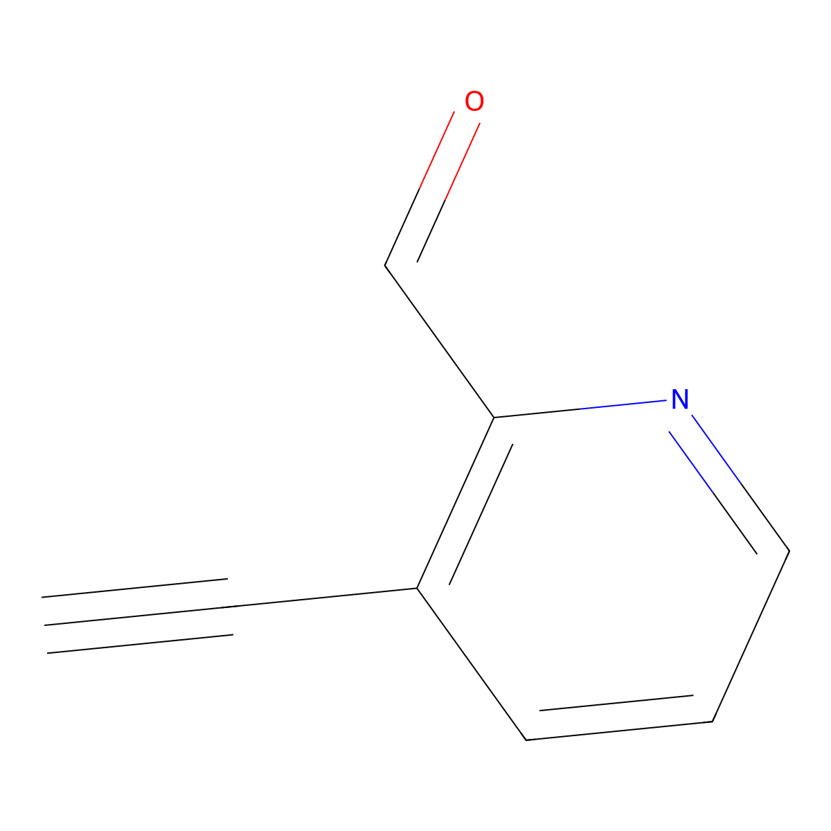 3-Ethynylpyridine-2-carbaldehyde molecular structure, CAS 1211578-06-1