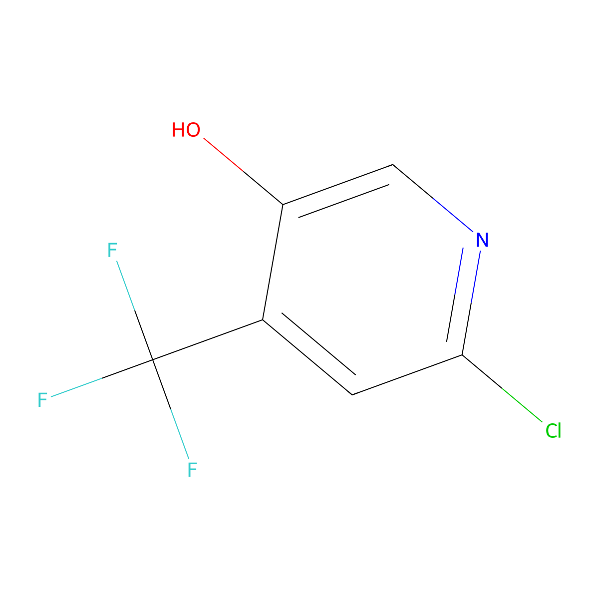 6-Chloro-4-(trifluoromethyl)pyridin-3-OL molecular structure, CAS 1211578-60-7