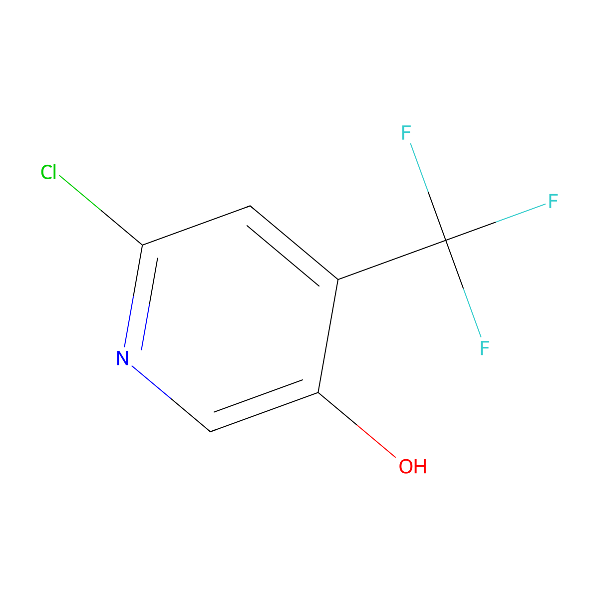 6-Chloro-4-(trifluoromethyl)pyridin-3-OL molecular structure, CAS 1211578-60-7