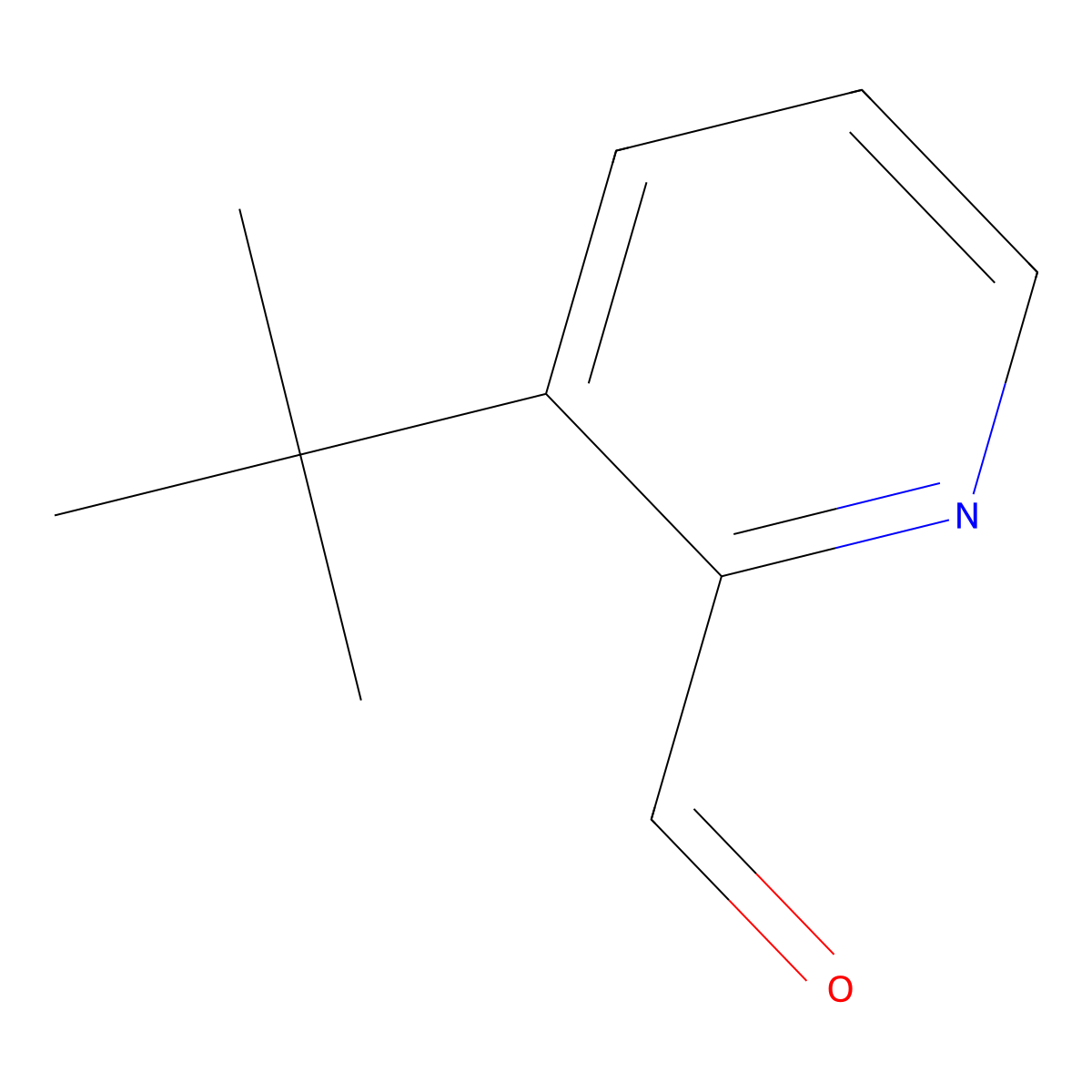 3-(tert-Butyl)picolinaldehyde molecular structure, CAS 1211579-00-8