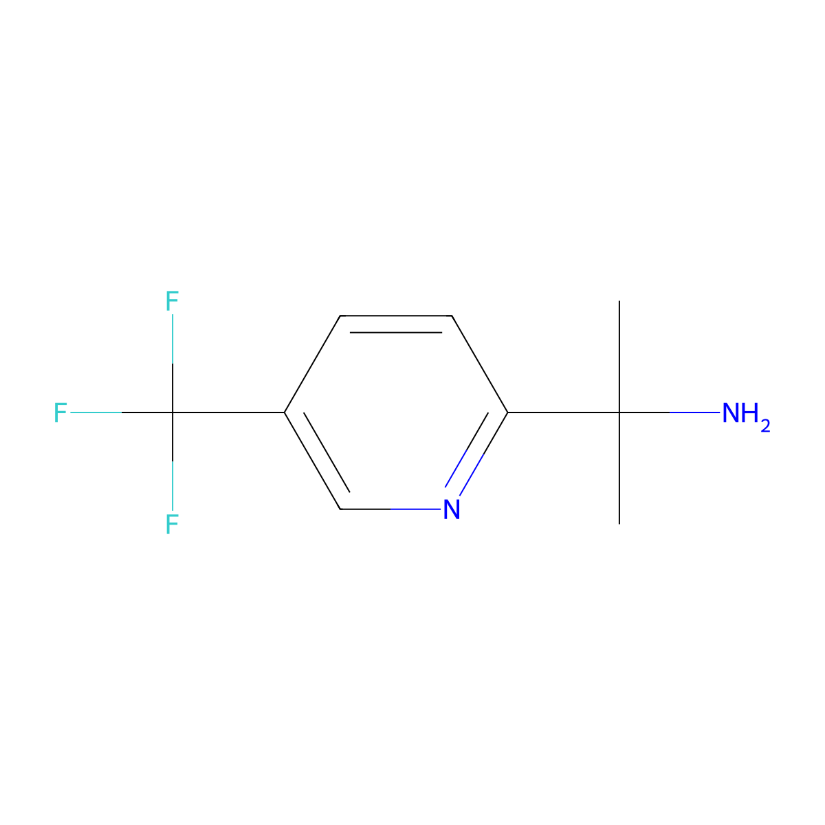 2-(5-(Trifluoromethyl)pyridin-2-YL)propan-2-amine molecular structure, CAS 1211579-15-5