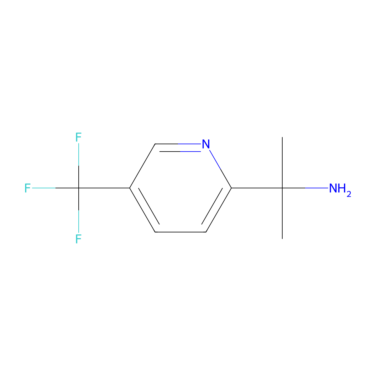 2-(5-(Trifluoromethyl)pyridin-2-YL)propan-2-amine molecular structure, CAS 1211579-15-5