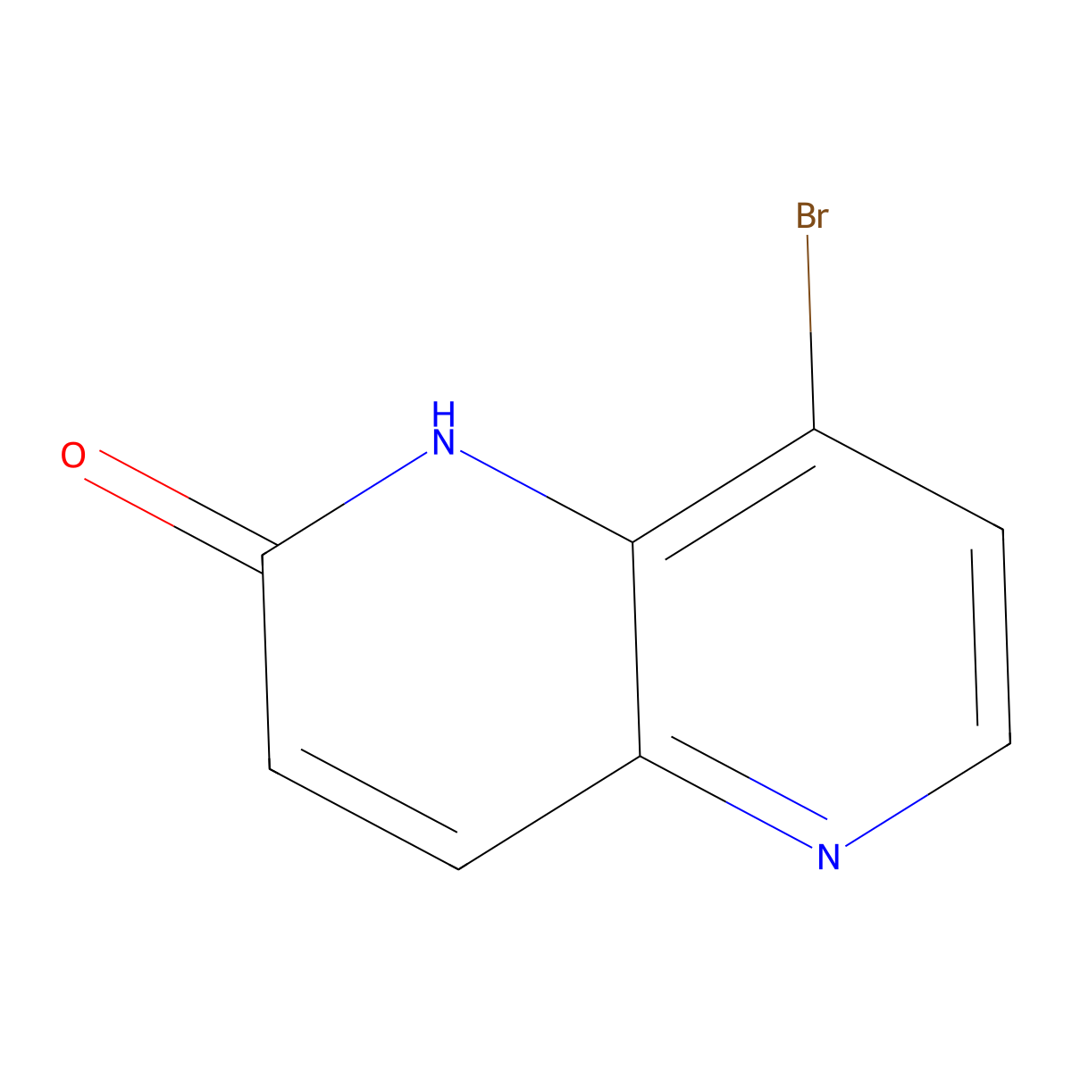 8-Bromo-1,5-naphthyridin-2(1h)-one molecular structure, CAS 1211579-32-6