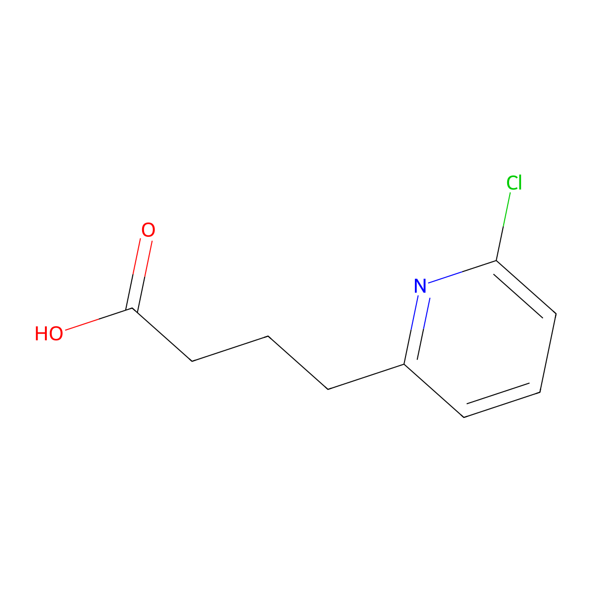 4-(6-Chloropyridin-2-yl)butanoic acid molecular structure, CAS 1211579-64-4
