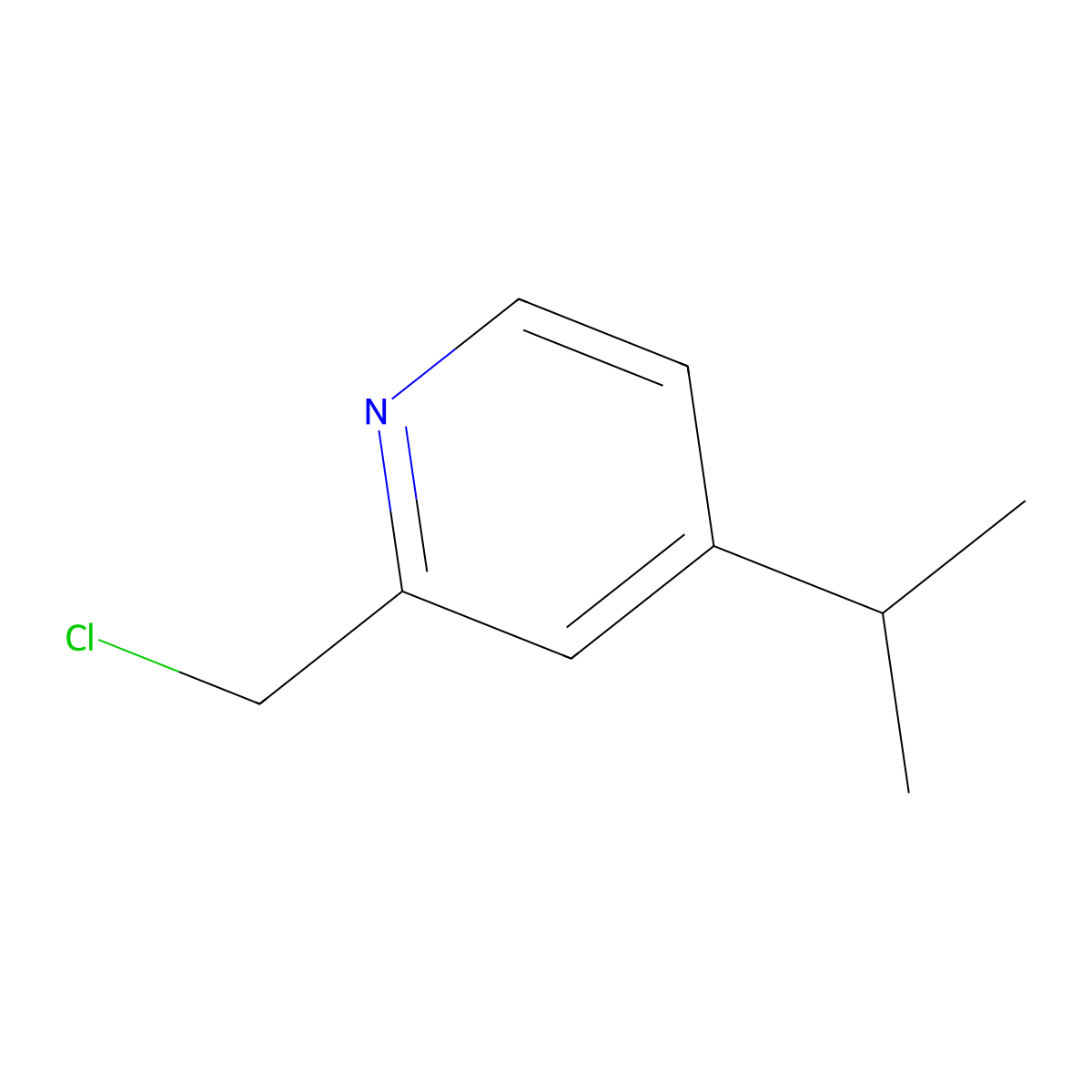 2-(Chloromethyl)-4-isopropylpyridine molecular structure, CAS 1211580-09-4