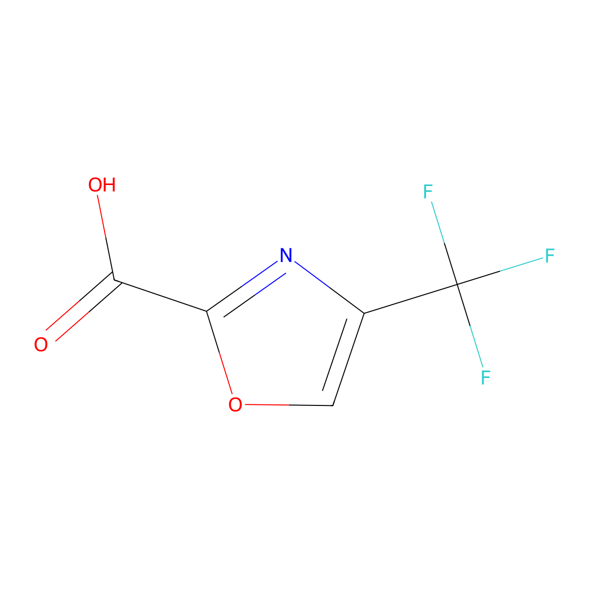 4-(Trifluoromethyl)oxazole-2-carboxylic acid molecular structure, CAS 1211580-23-2