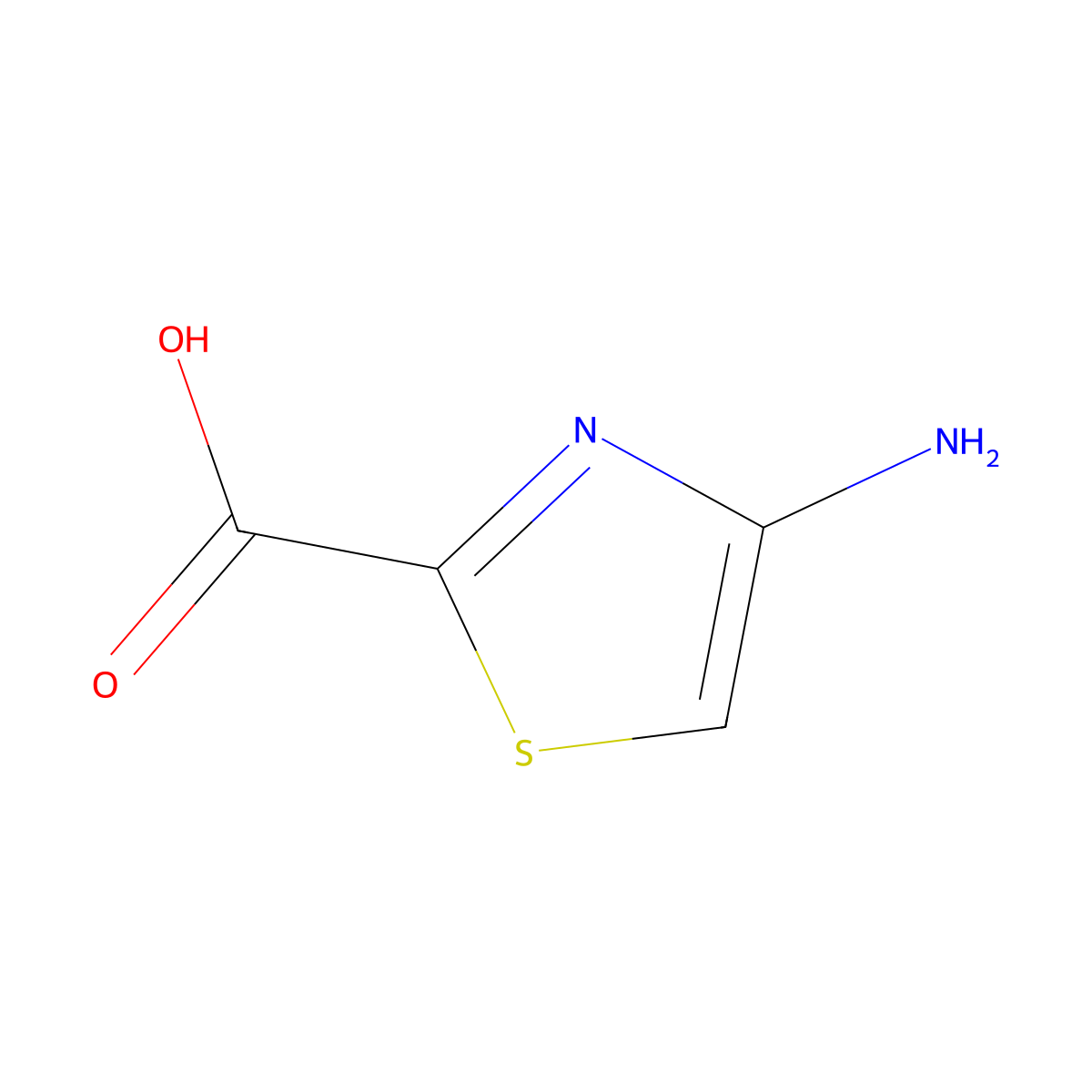 4-Aminothiazole-2-carboxylic acid molecular structure, CAS 1211580-48-1