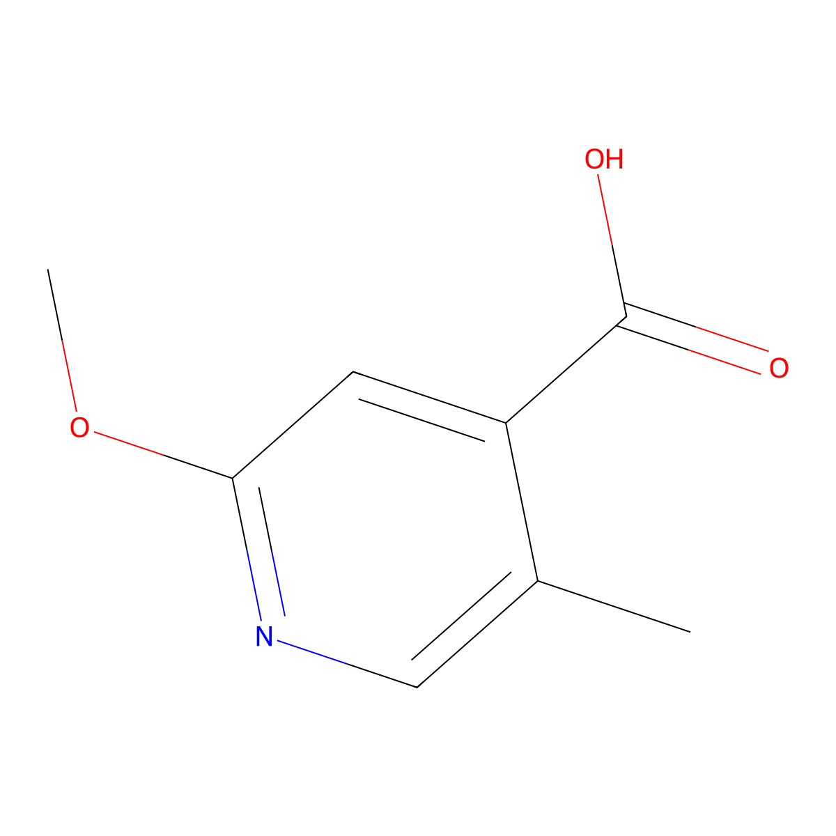 2-Methoxy-5-methylisonicotinic acid molecular structure, CAS 1211581-36-0