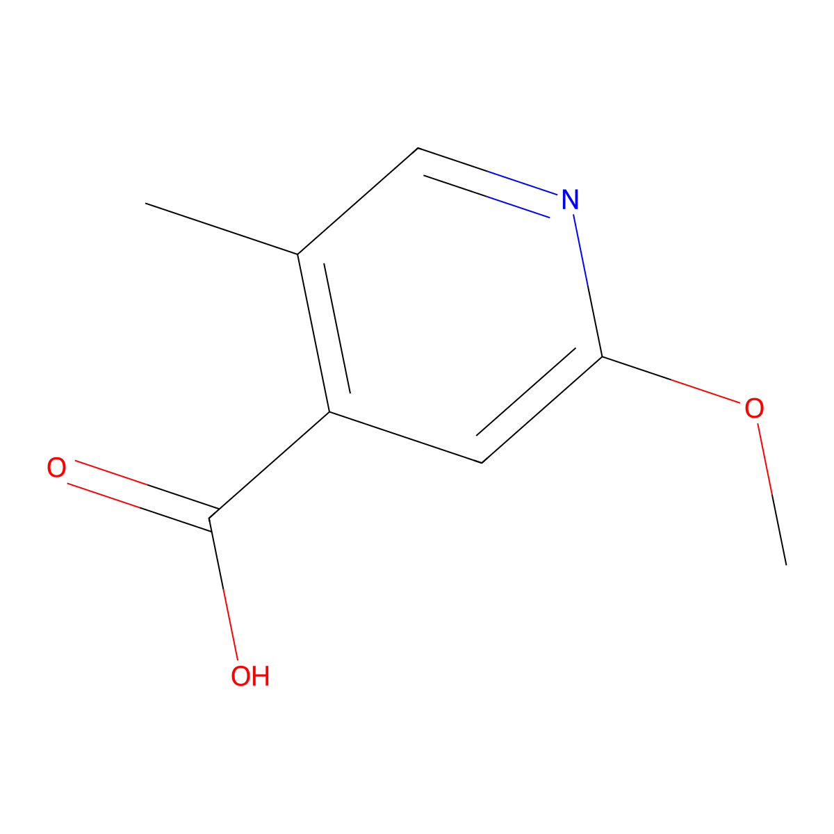 2-Methoxy-5-methylisonicotinic acid molecular structure, CAS 1211581-36-0