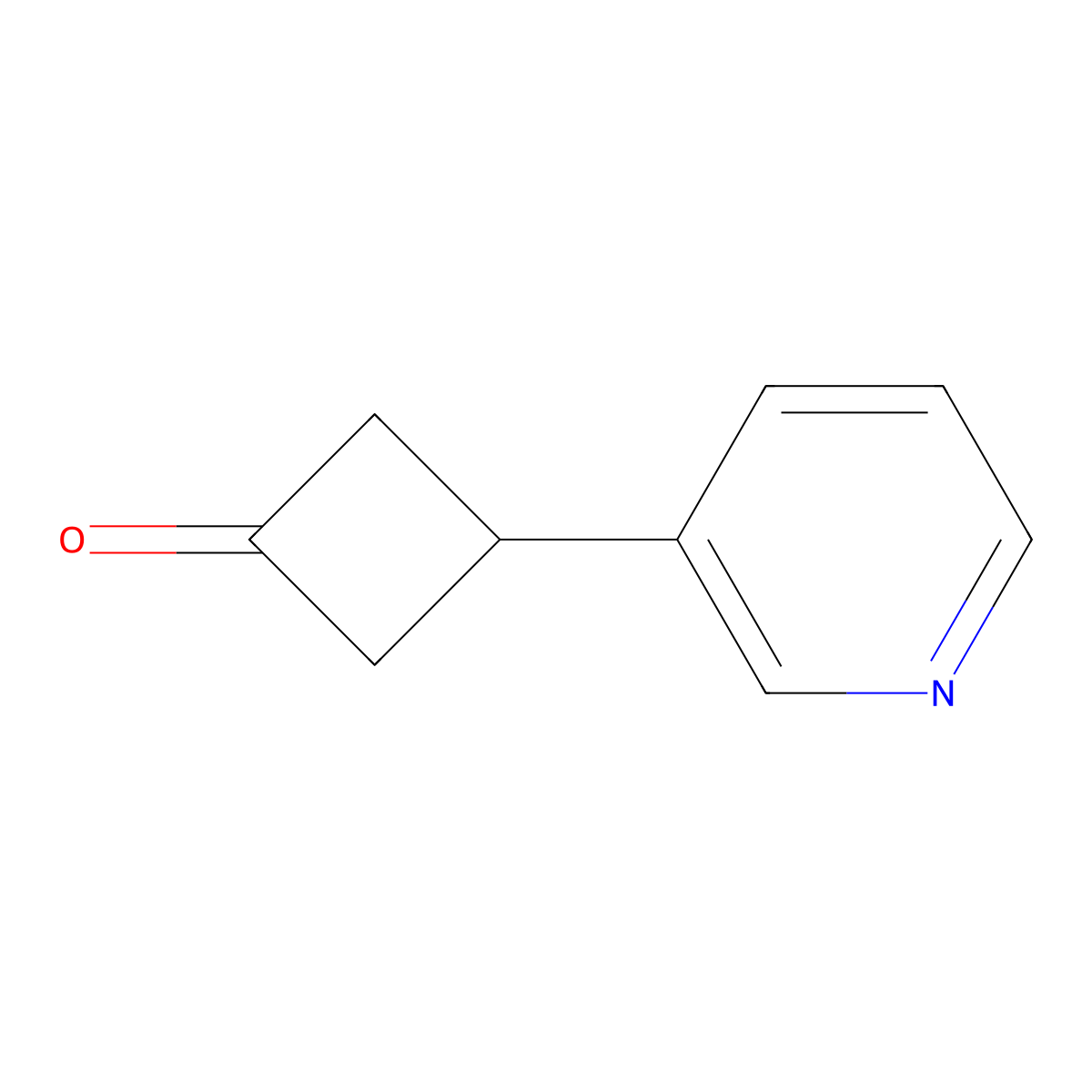 3-(Pyridin-3-yl)cyclobutan-1-one molecular structure, CAS 1211581-96-2