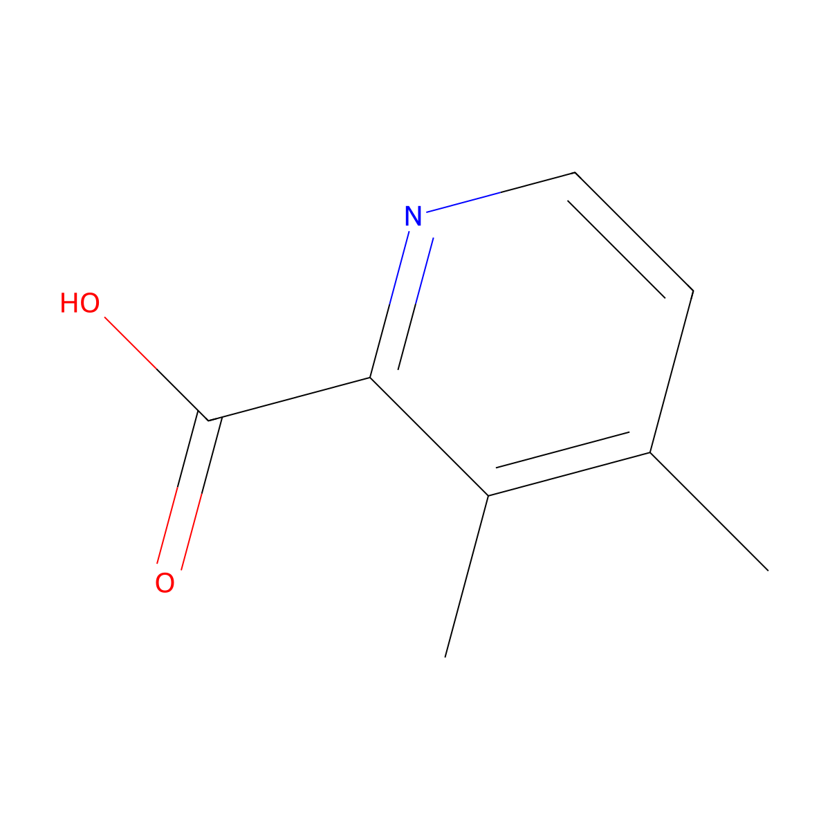 3,4-Dimethylpicolinic acid molecular structure, CAS 1211582-11-4