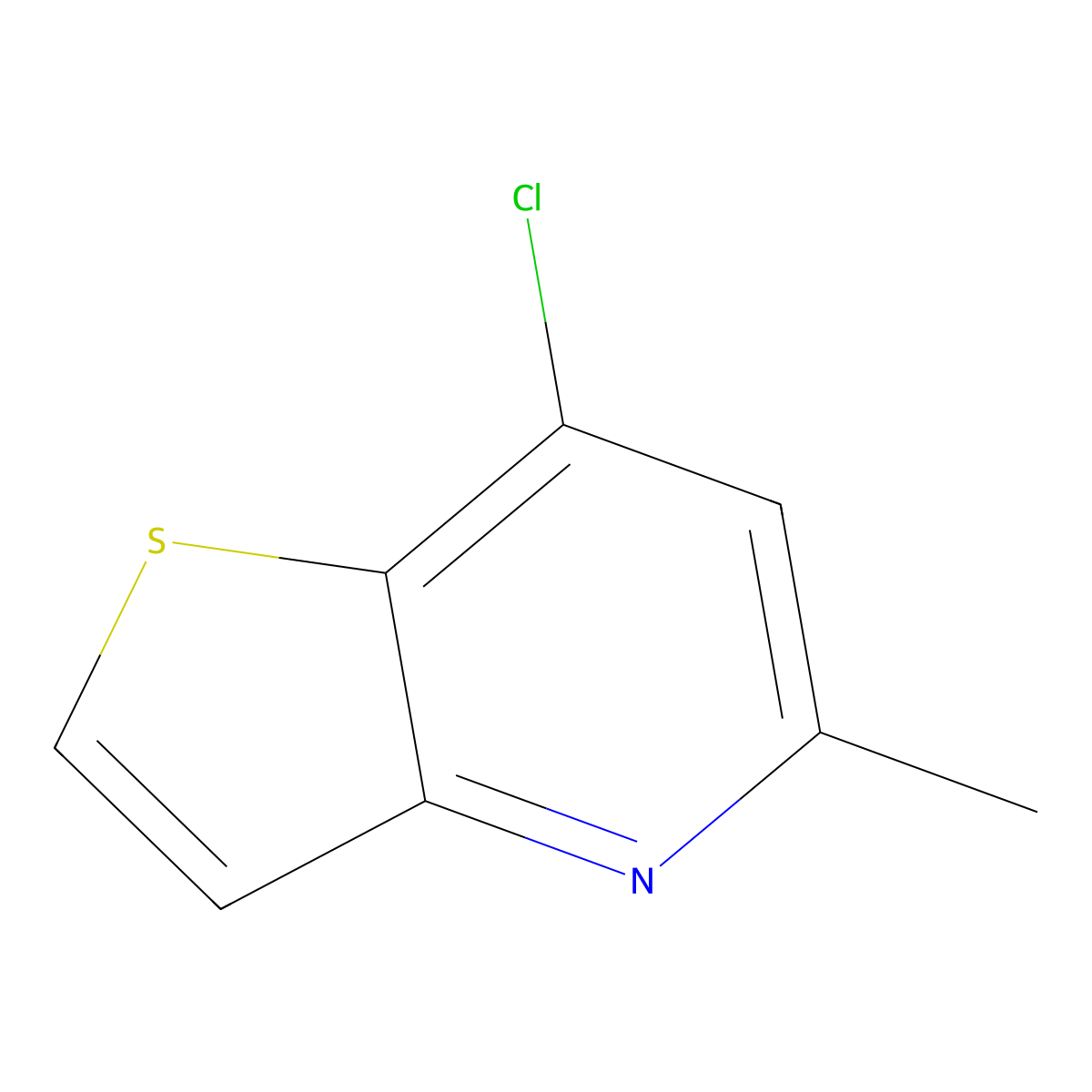 7-Chloro-5-methylthieno[3,2-b]pyridine molecular structure, CAS 1211582-14-7