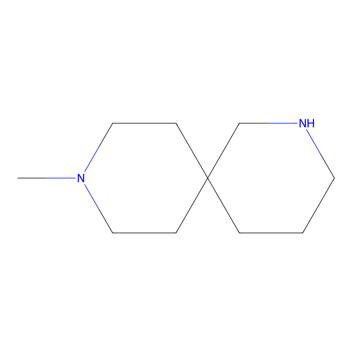9-Methyl-2,9-diazaspiro[5.5]undecane molecular structure, CAS 1211582-98-7