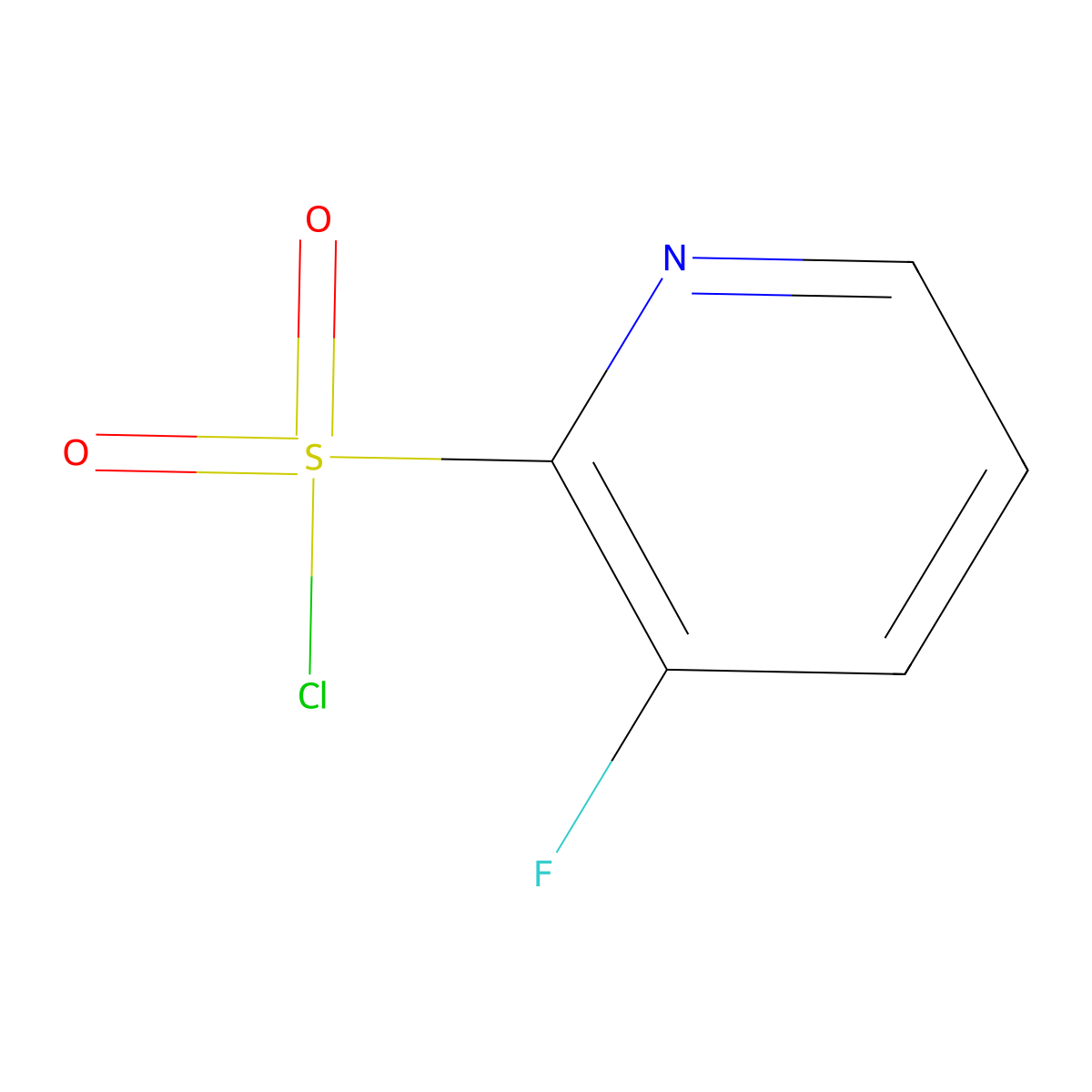 3-Fluoropyridine-2-sulfonyl chloride molecular structure, CAS 1211584-12-1
