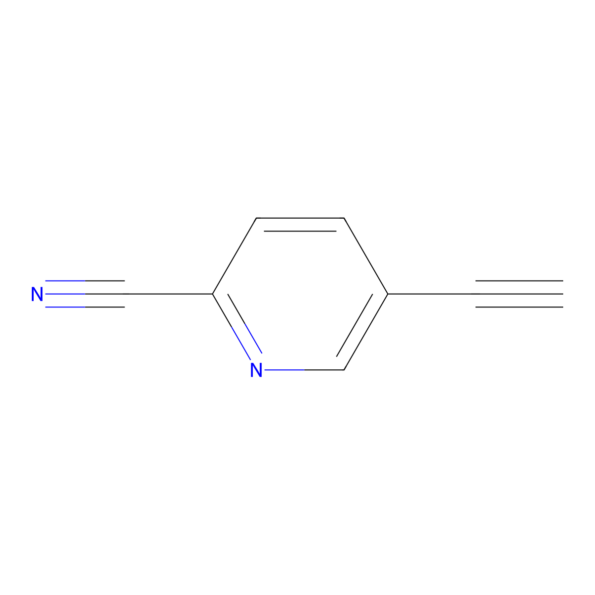 5-Ethynylpyridine-2-carbonitrile molecular structure, CAS 1211584-19-8