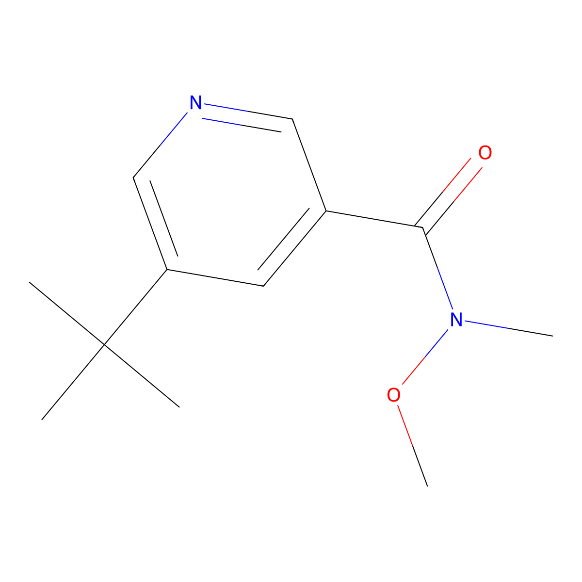 5-(tert-Butyl)-N-methoxy-N-methylnicotinamide molecular structure, CAS 1211584-47-2