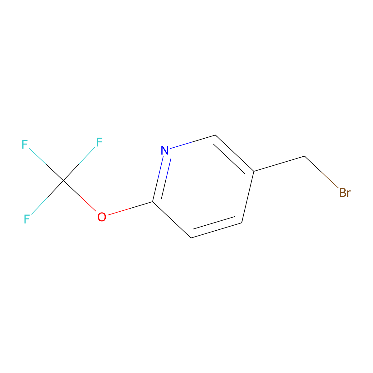 5-(Bromomethyl)-2-(trifluoromethoxy)pyridine molecular structure, CAS 1211584-72-3