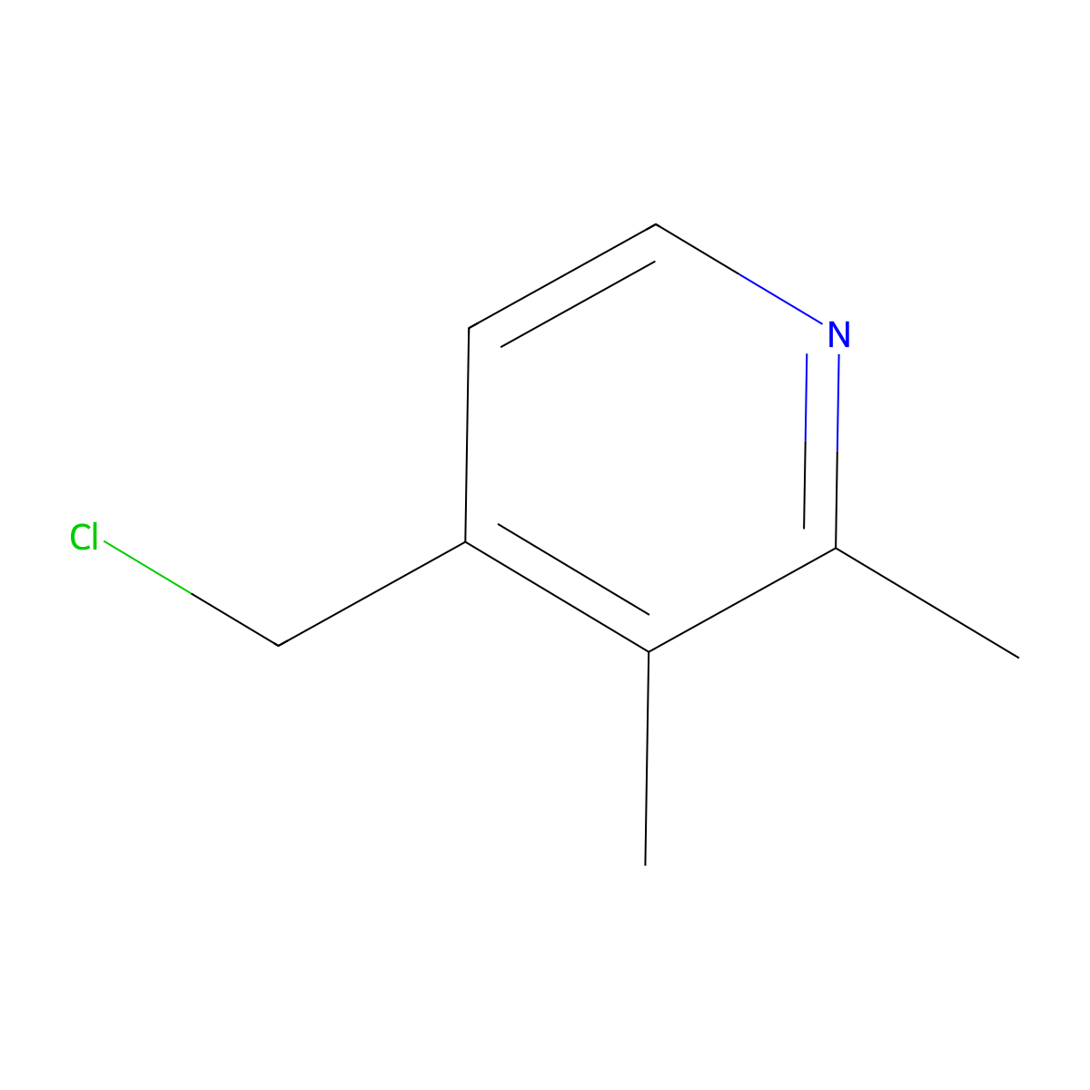 4-(Chloromethyl)-2,3-dimethylpyridine molecular structure, CAS 1211584-90-5