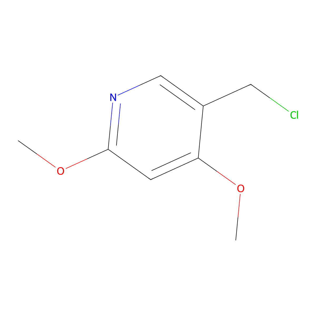 5-(Chloromethyl)-2,4-dimethoxypyridine molecular structure, CAS 1211584-99-4