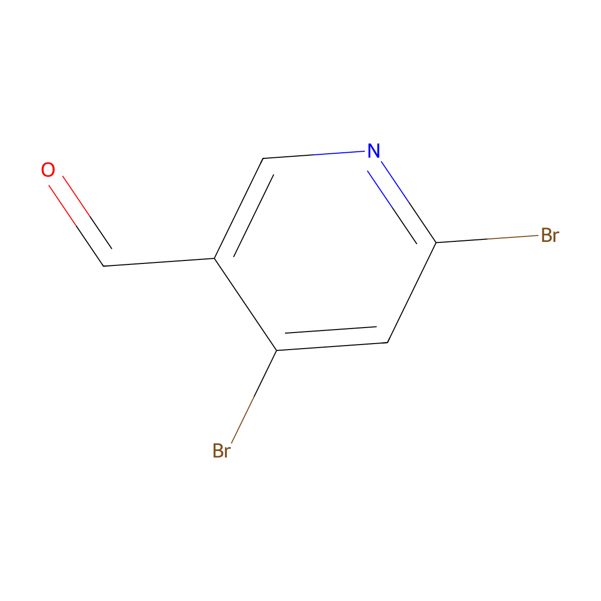 4,6-Dibromonicotinaldehyde molecular structure, CAS 1211585-10-2