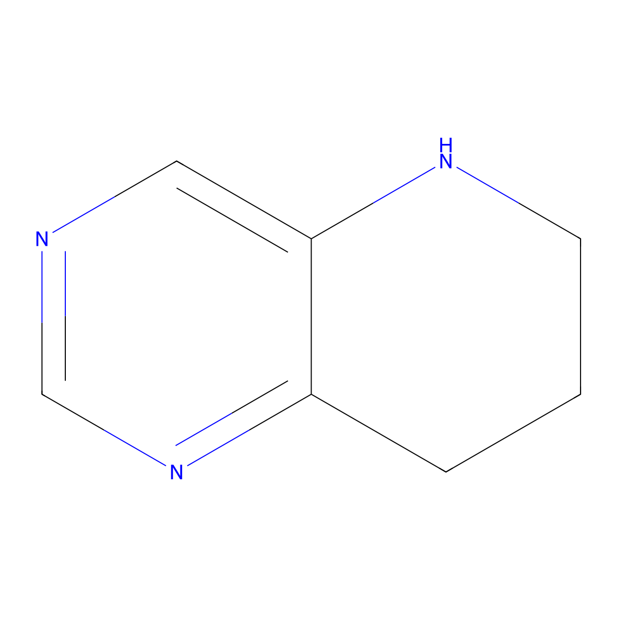 5,6,7,8-Tetrahydropyrido[3,2-d]pyrimidine molecular structure, CAS 1211585-58-8