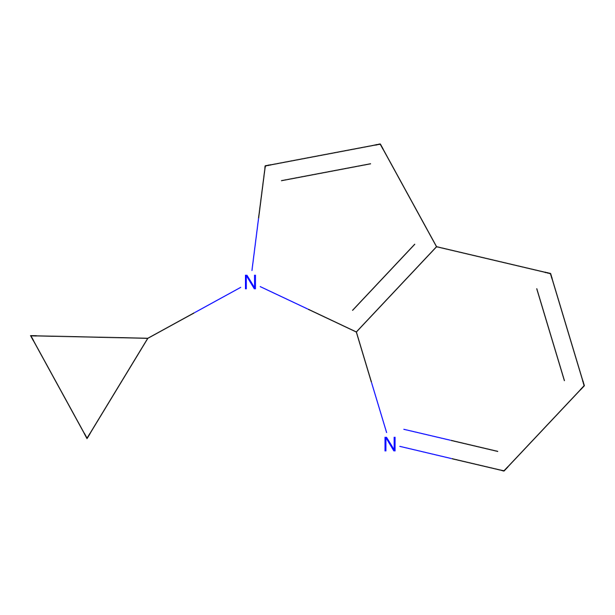 1-Cyclopropyl-1h-pyrrolo[2,3-b]pyridine molecular structure, CAS 1211585-63-5