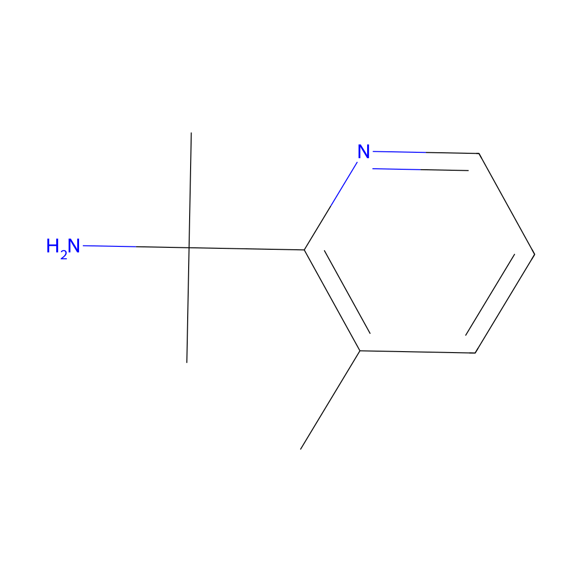 2-(3-Methylpyridin-2-yl)propan-2-amine molecular structure, CAS 1211586-10-5