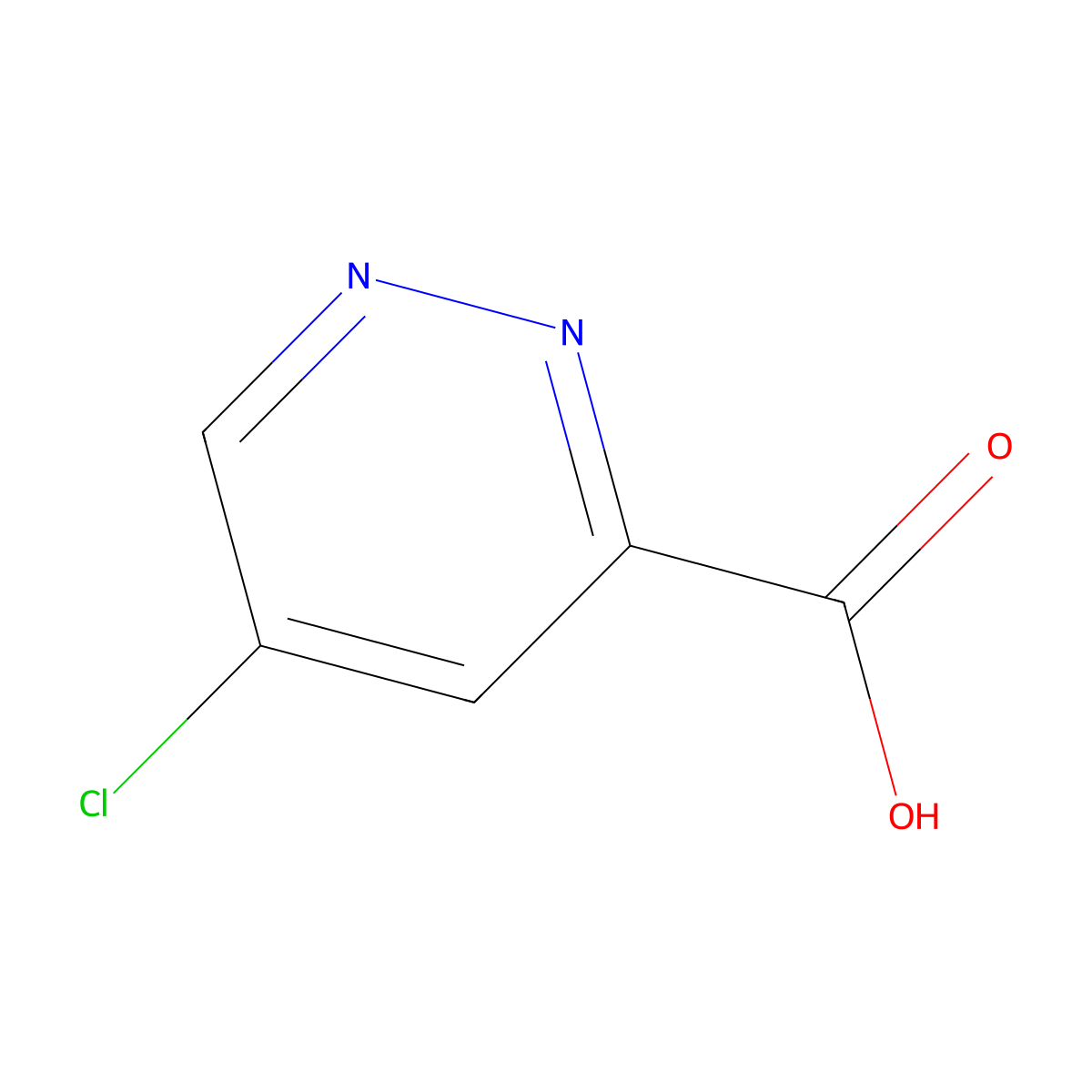 5-Chloropyridazine-3-carboxylic acid molecular structure, CAS 1211587-01-7