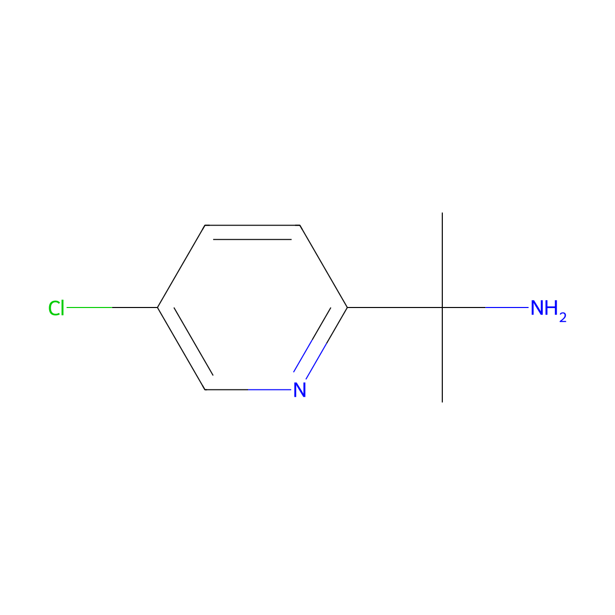 2-(5-Chloropyridin-2-yl)propan-2-amine molecular structure, CAS 1211587-36-8