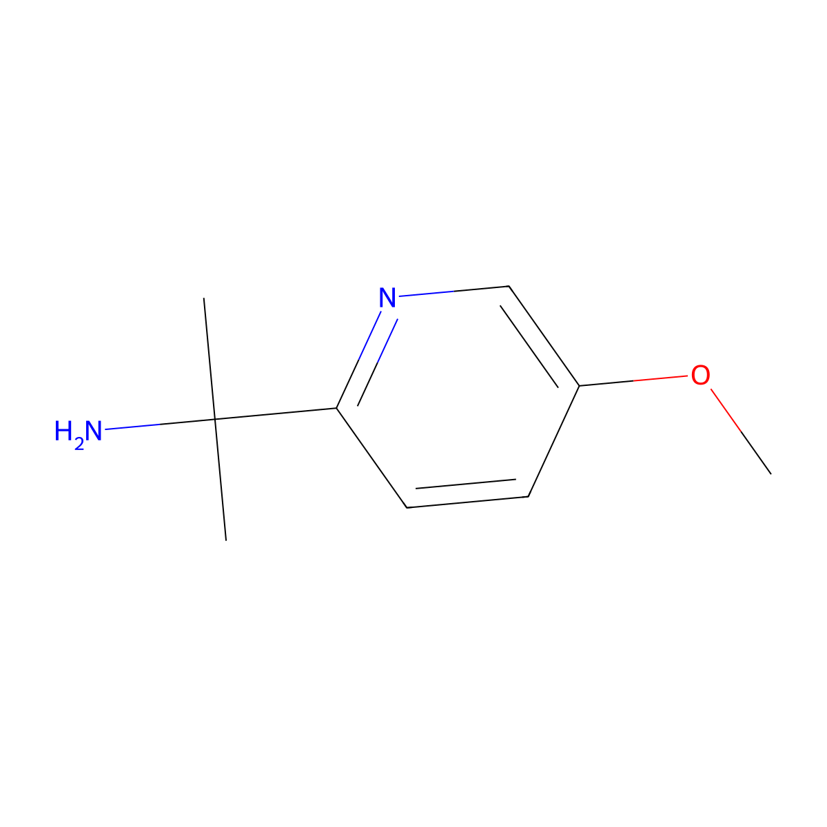 2-(5-Methoxypyridin-2-yl)propan-2-amine molecular structure, CAS 1211587-50-6