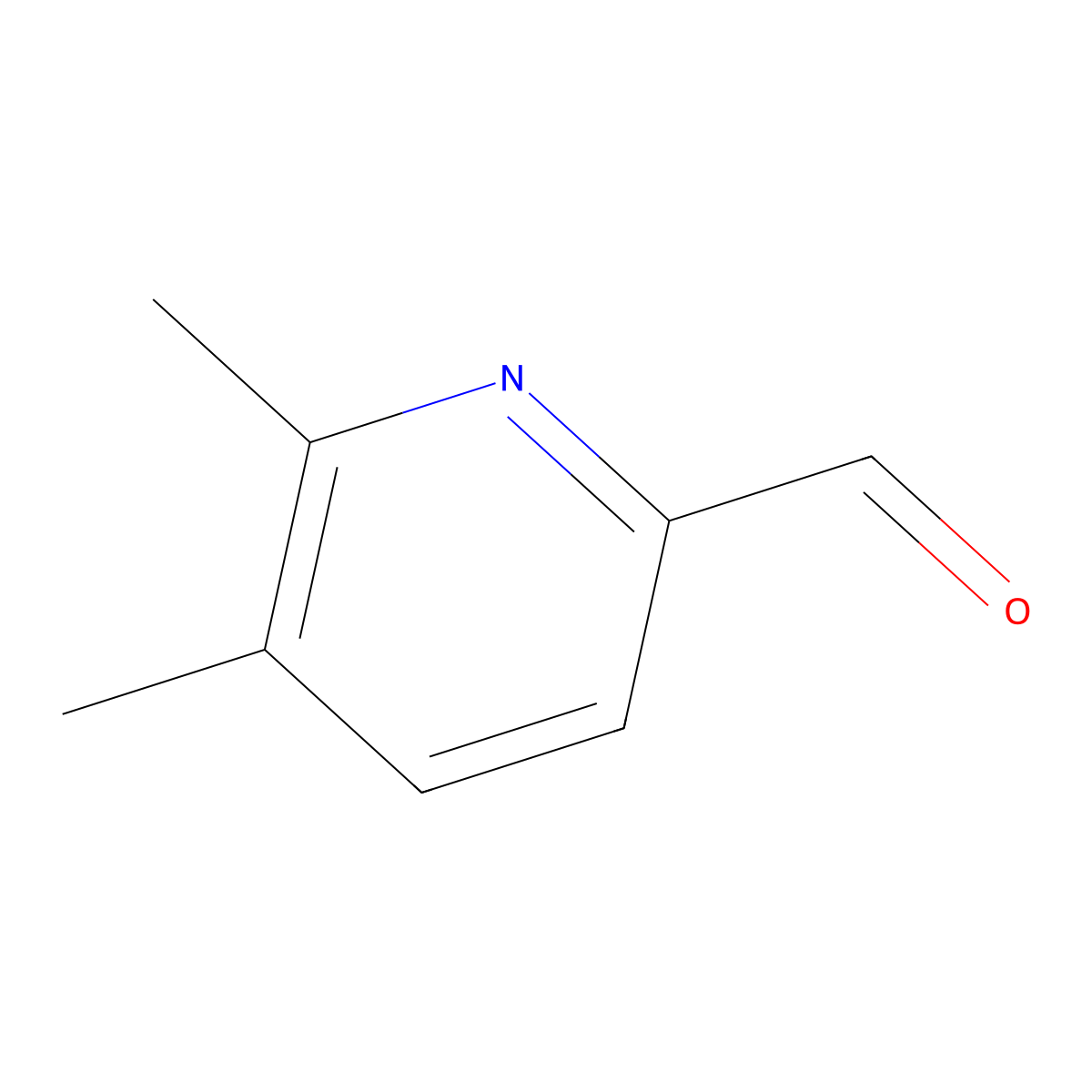 5,6-Dimethylpicolinaldehyde molecular structure, CAS 1211587-65-3