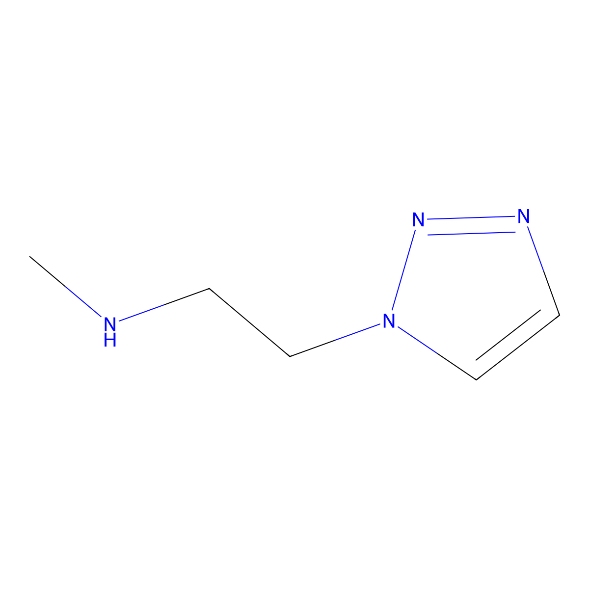methyl[2-(1H-1,2,3-triazol-1-yl)ethyl]amine molecular structure, CAS 1211587-73-3