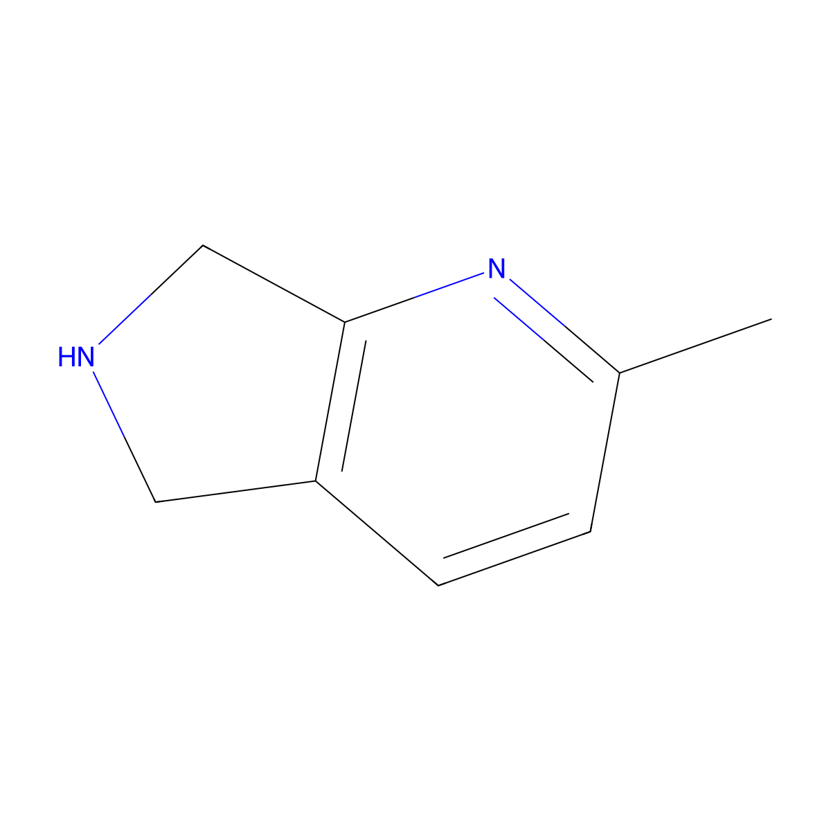 2-methyl-6,7-dihydro-5H-pyrrolo[3,4-b]pyridine molecular structure, CAS 1211587-93-7
