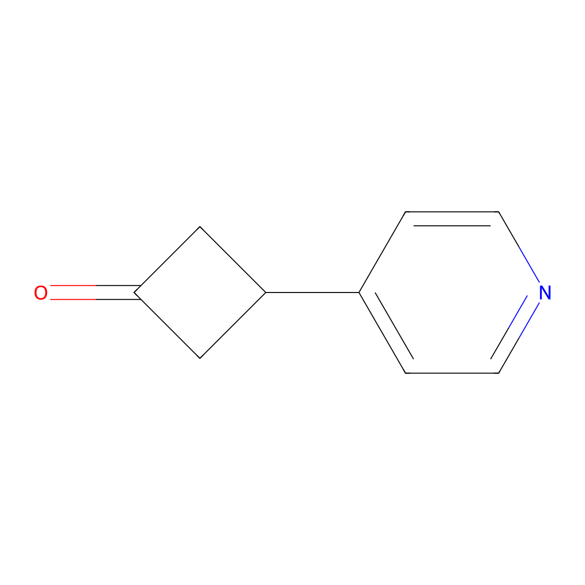 3-(Pyridin-4-yl)cyclobutan-1-one molecular structure, CAS 1211588-37-2