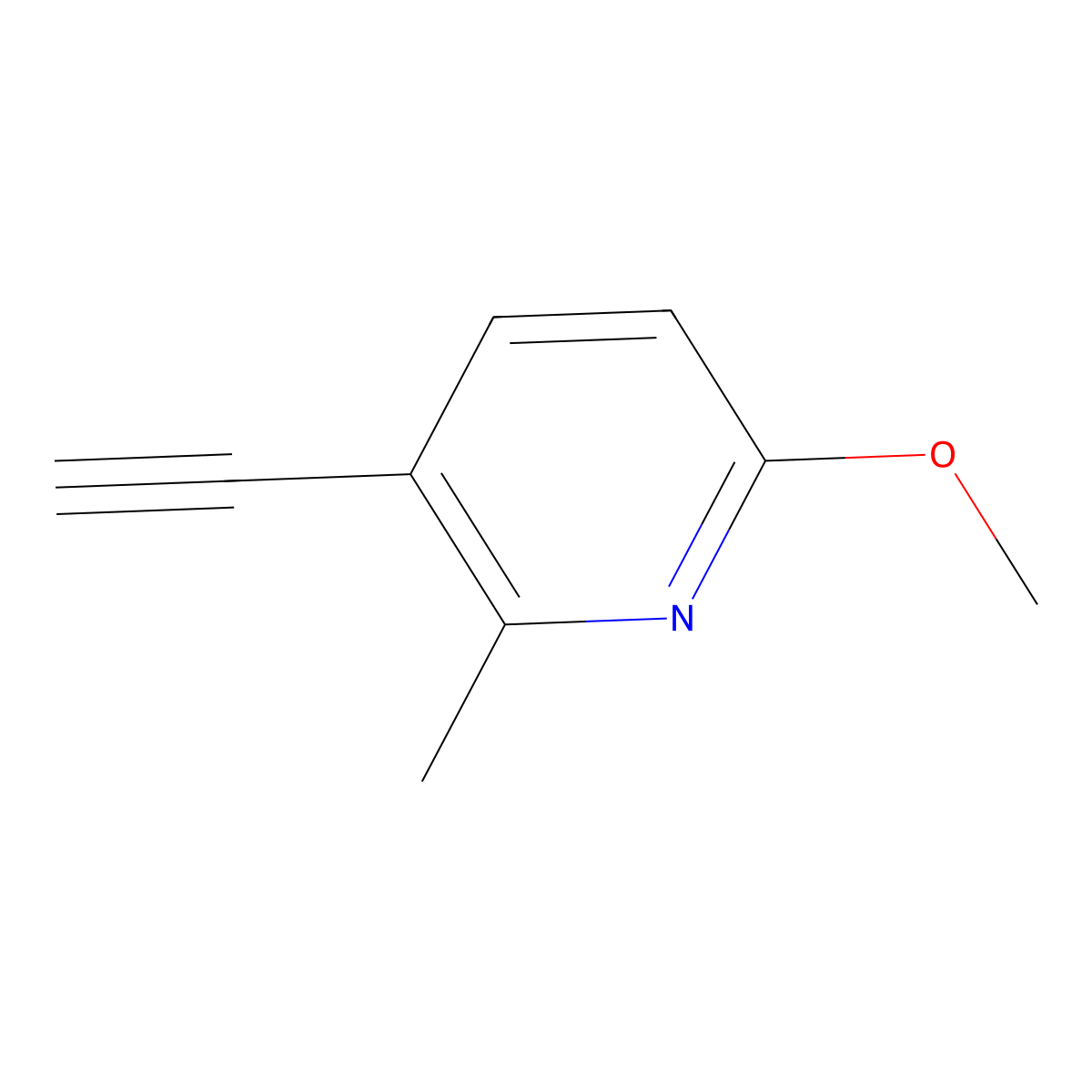 3-Ethynyl-6-methoxy-2-methylpyridine molecular structure, CAS 1211588-74-7