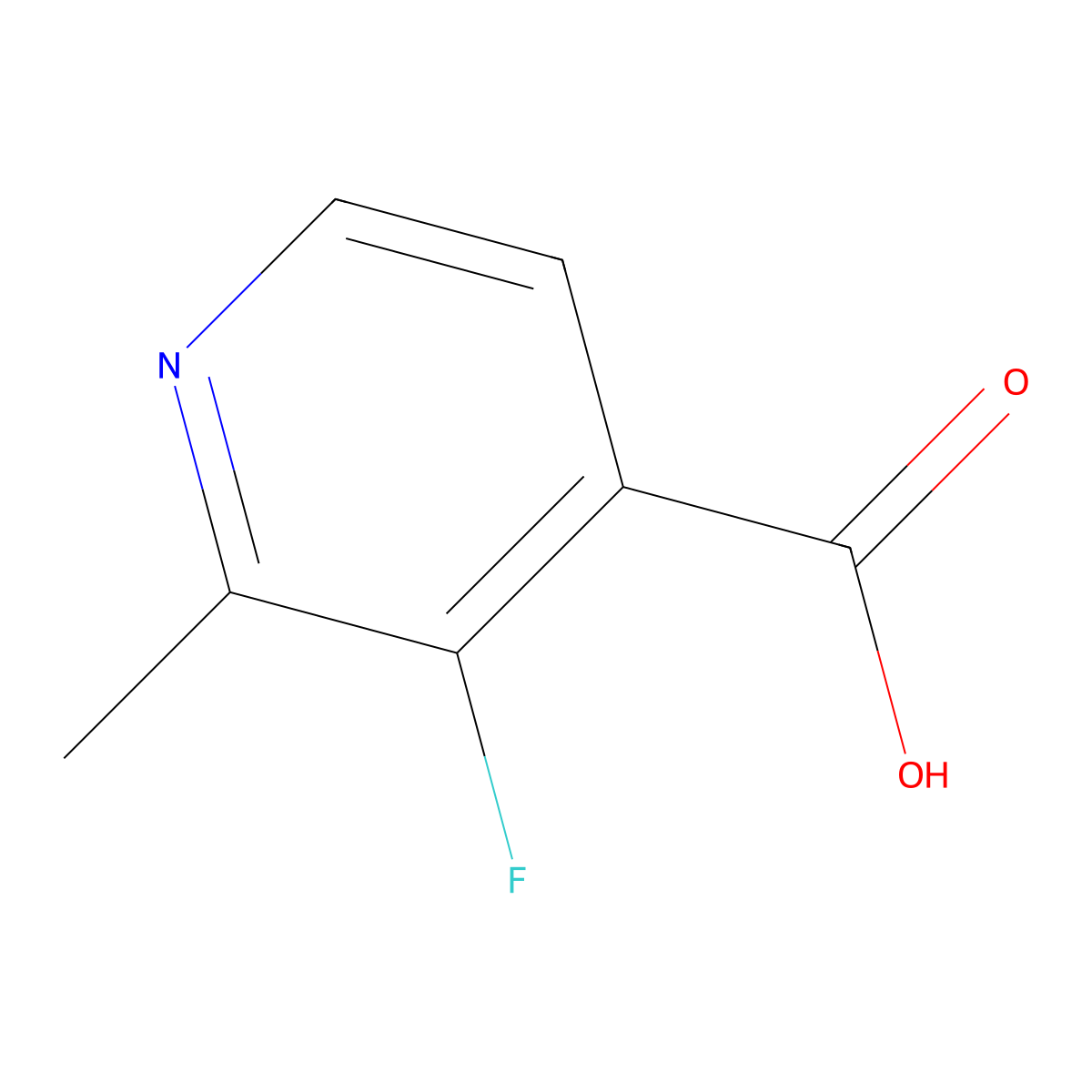 3-Fluoro-2-methylisonicotinic acid molecular structure, CAS 1211588-83-8