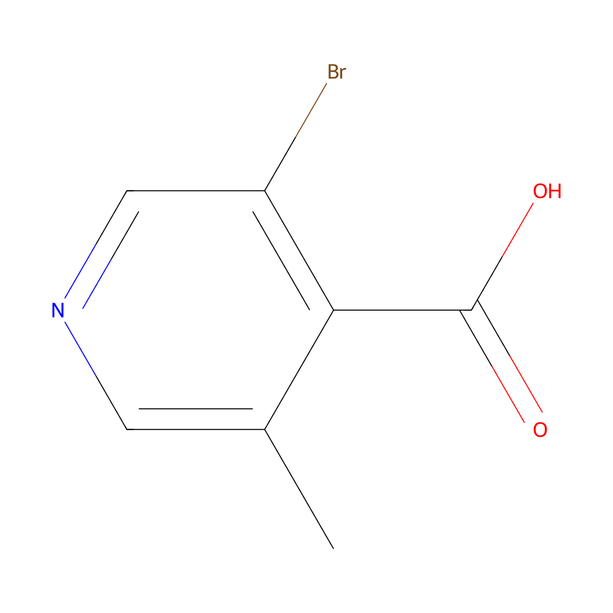 3-Bromo-5-methylisonicotinic acid molecular structure, CAS 1211588-92-9