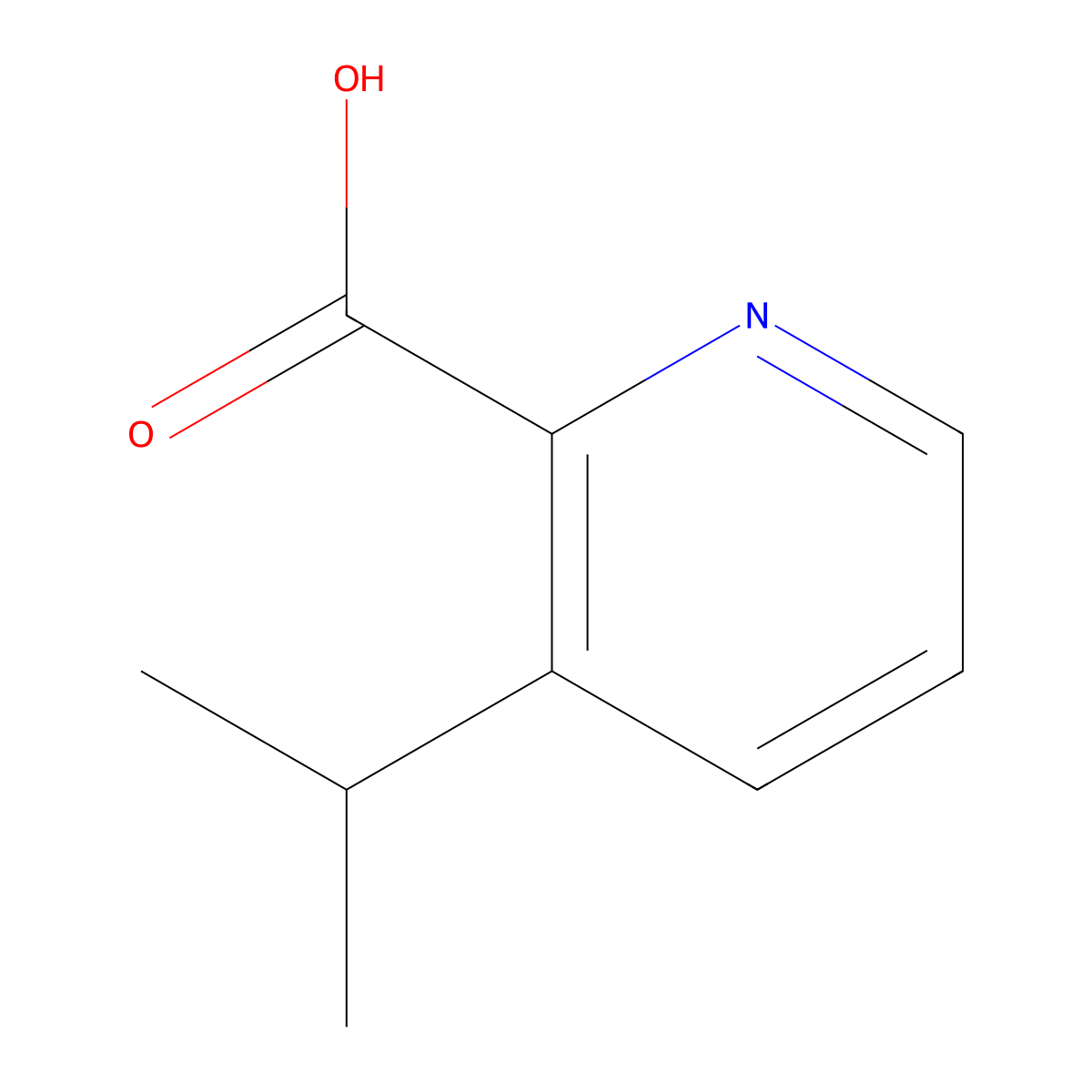 3-Isopropylpicolinic acid molecular structure, CAS 1211589-10-4