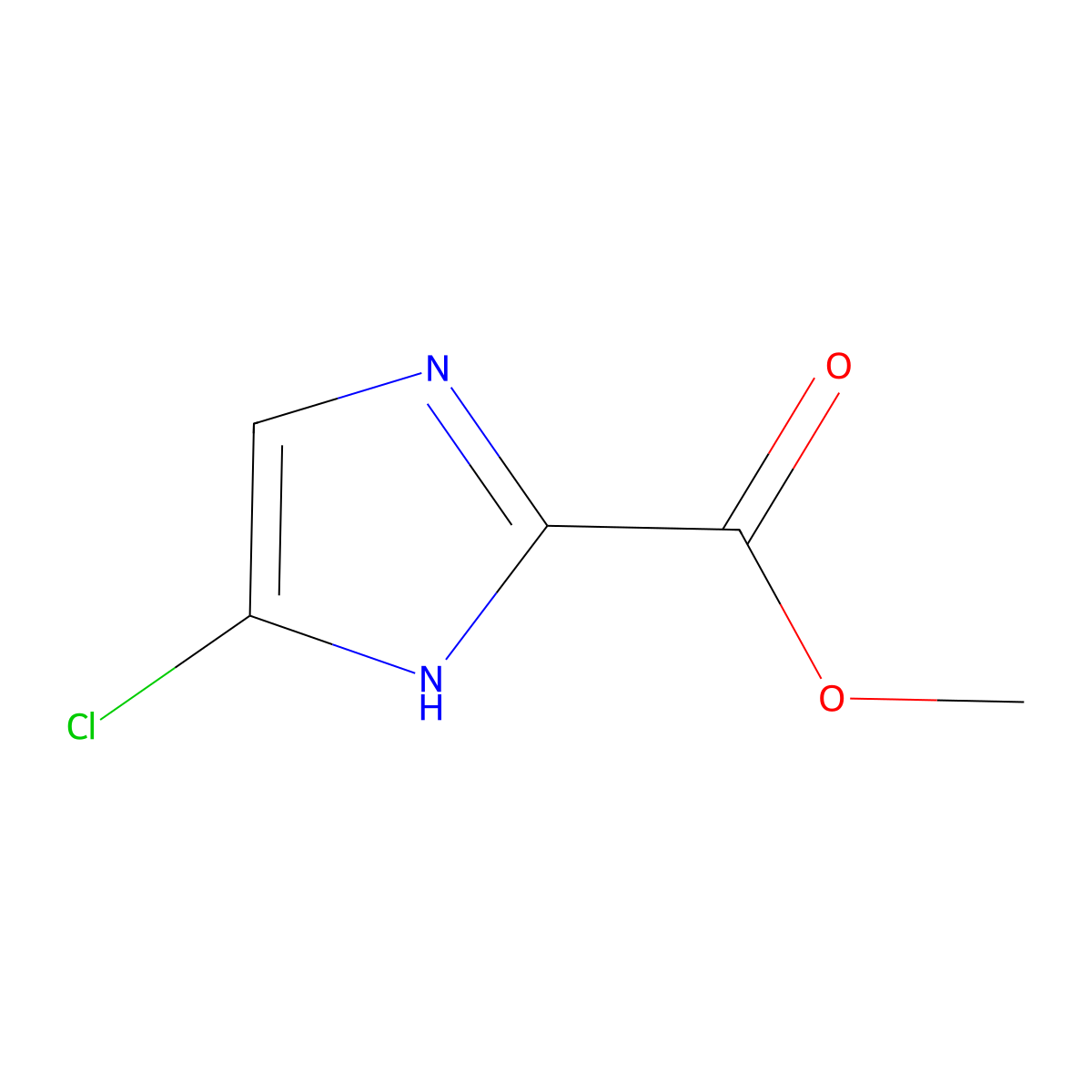 Methyl 5-chloro-1H-imidazole-2-carboxylate molecular structure, CAS 1211589-29-5