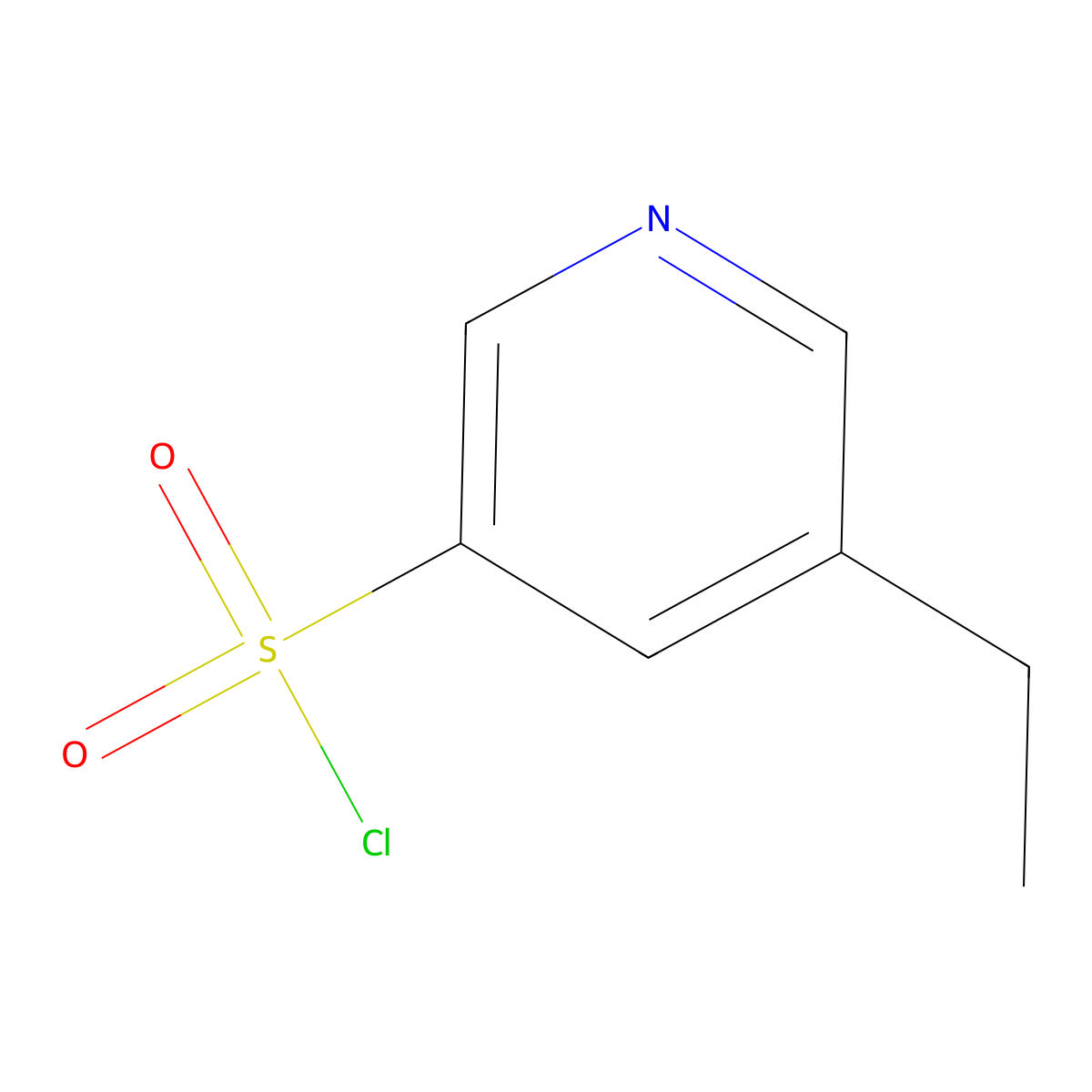 5-Ethylpyridine-3-sulfonyl chloride molecular structure, CAS 1211589-94-4
