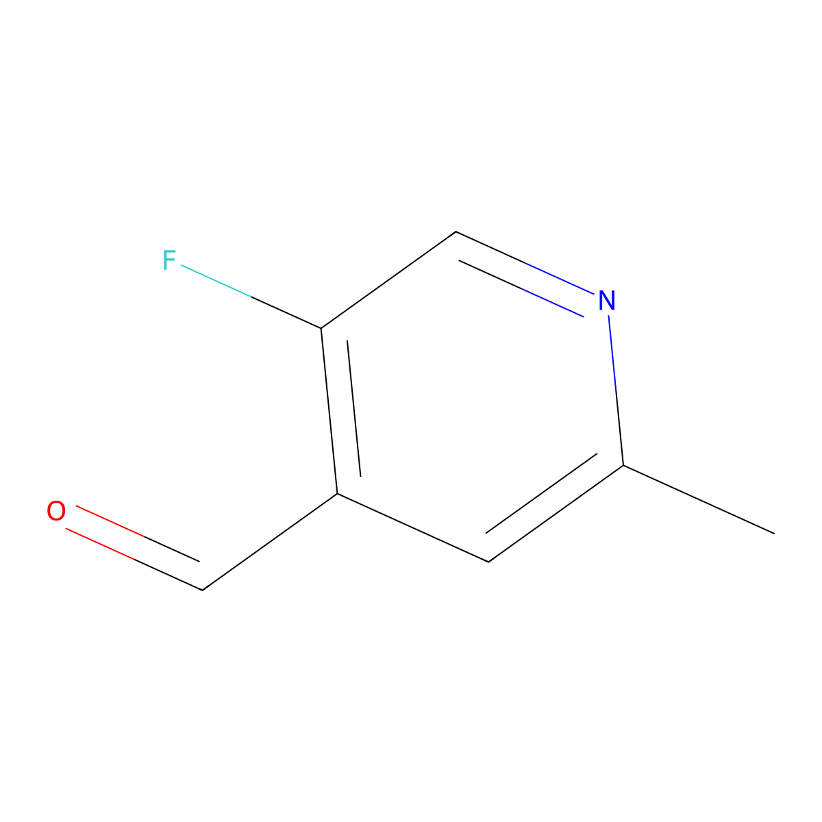 5-Fluoro-2-methylisonicotinaldehyde molecular structure, CAS 1211590-15-6