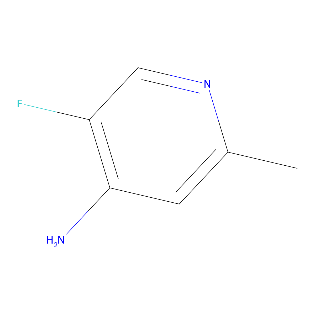 5-Fluoro-2-methylpyridin-4-amine molecular structure, CAS 1211590-22-5
