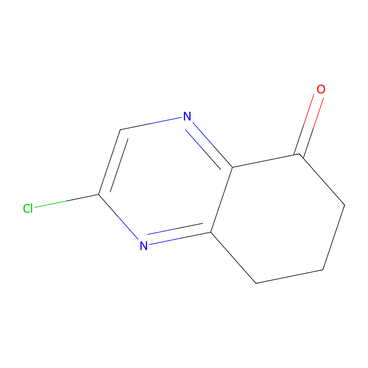 2-Chloro-5,6,7,8-tetrahydroquinoxalin-5-one molecular structure, CAS 1211590-49-6