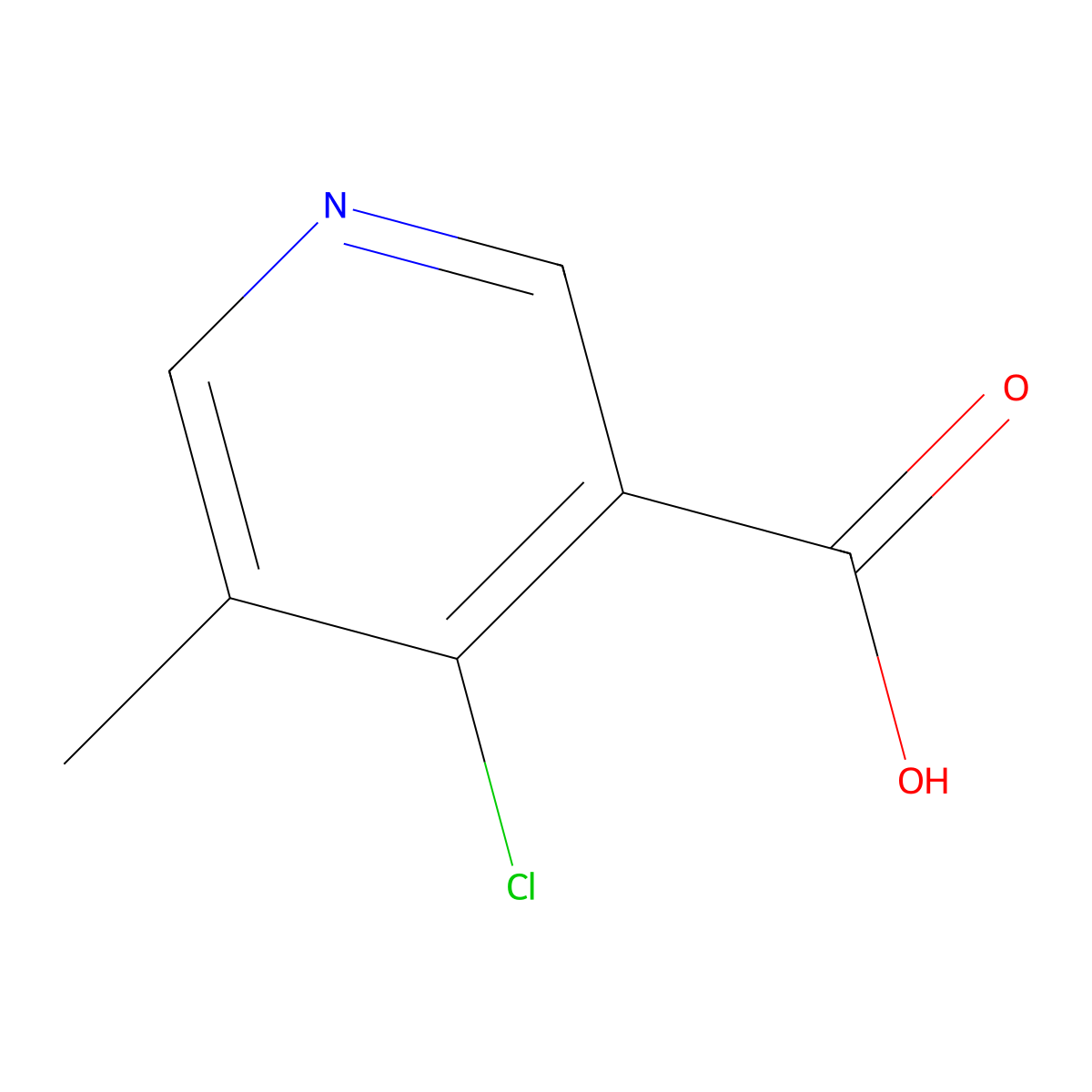 4-Chloro-5-methylpyridine-3-carboxylic acid molecular structure, CAS 1211590-60-1